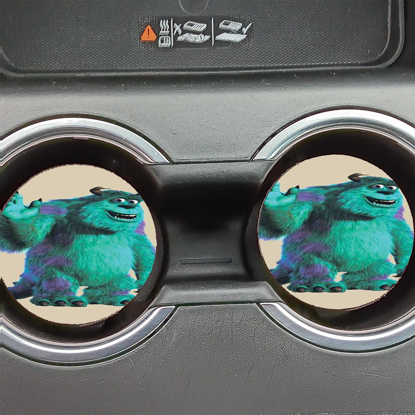Monsters Inc Sulley Tan Car Coasters