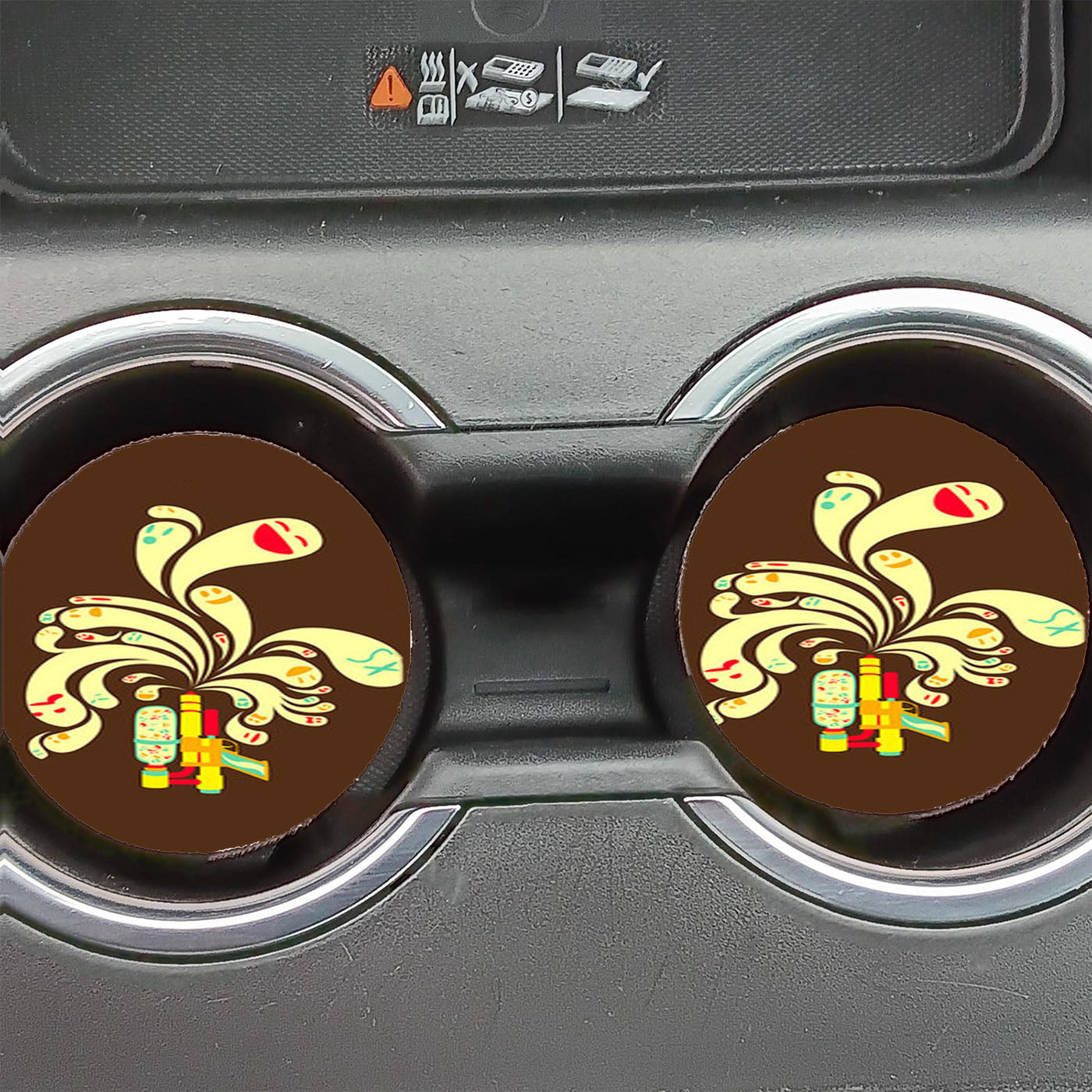 Monstersoaker Car Coasters