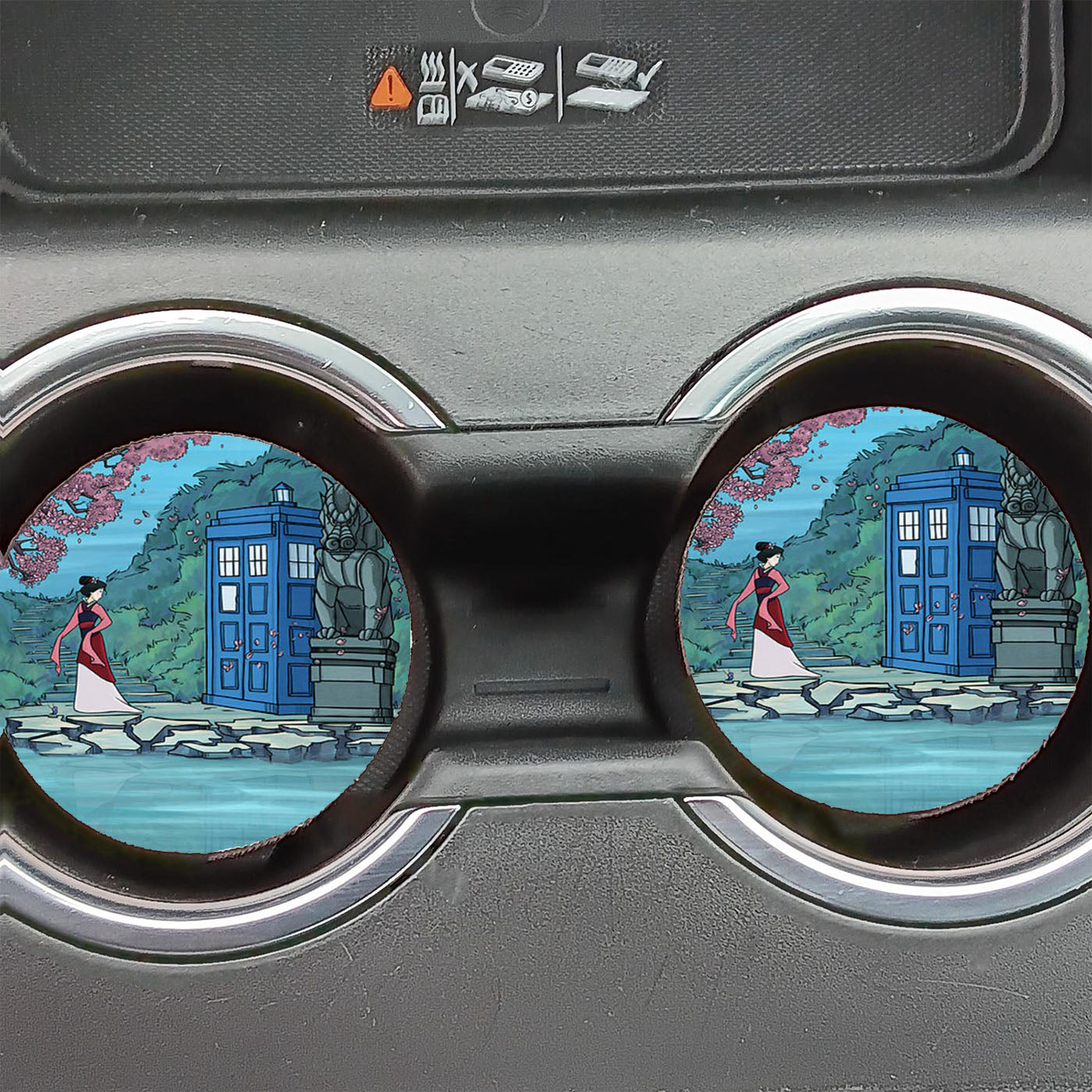Mulan Tardis Dr Who Car Coasters
