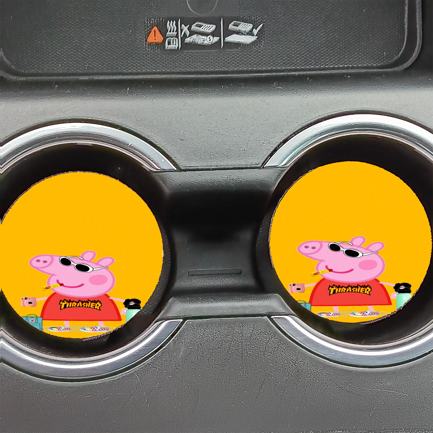 Mummy Peppa Pig Character Car Coasters
