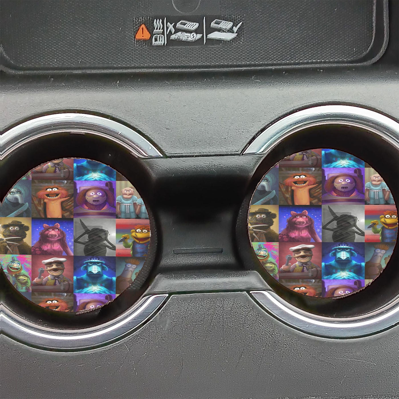 Muppet Collages Characters Car Coasters