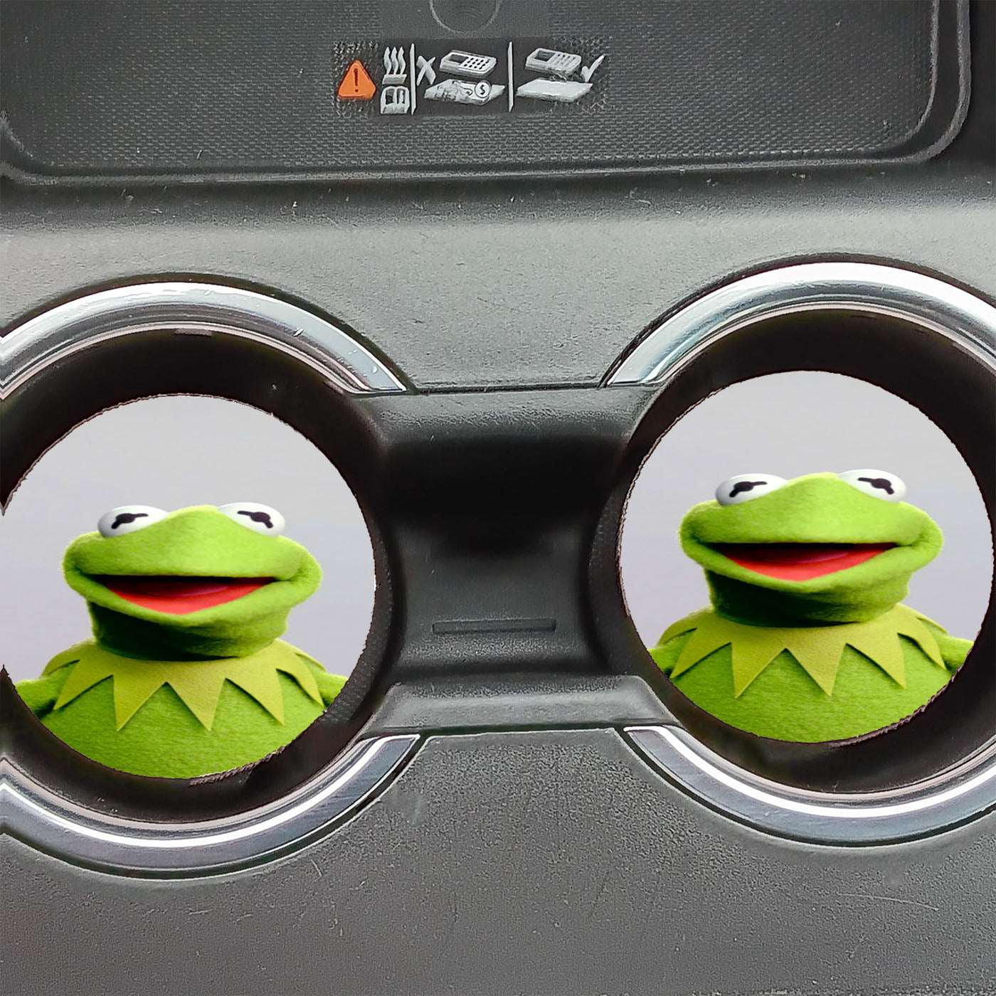 Muppet Kermit Frog Sesame Street Car Coasters