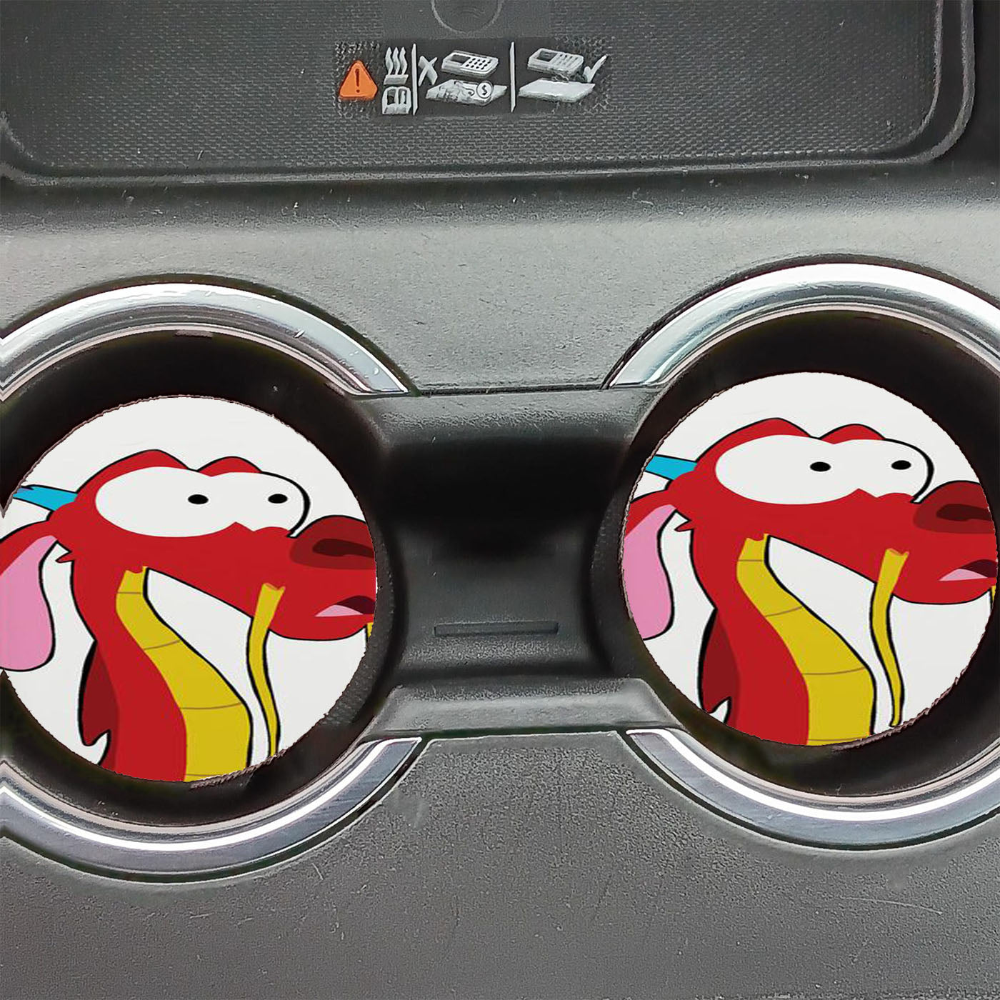 Mushu Dragon Disney Mulan Car Coasters