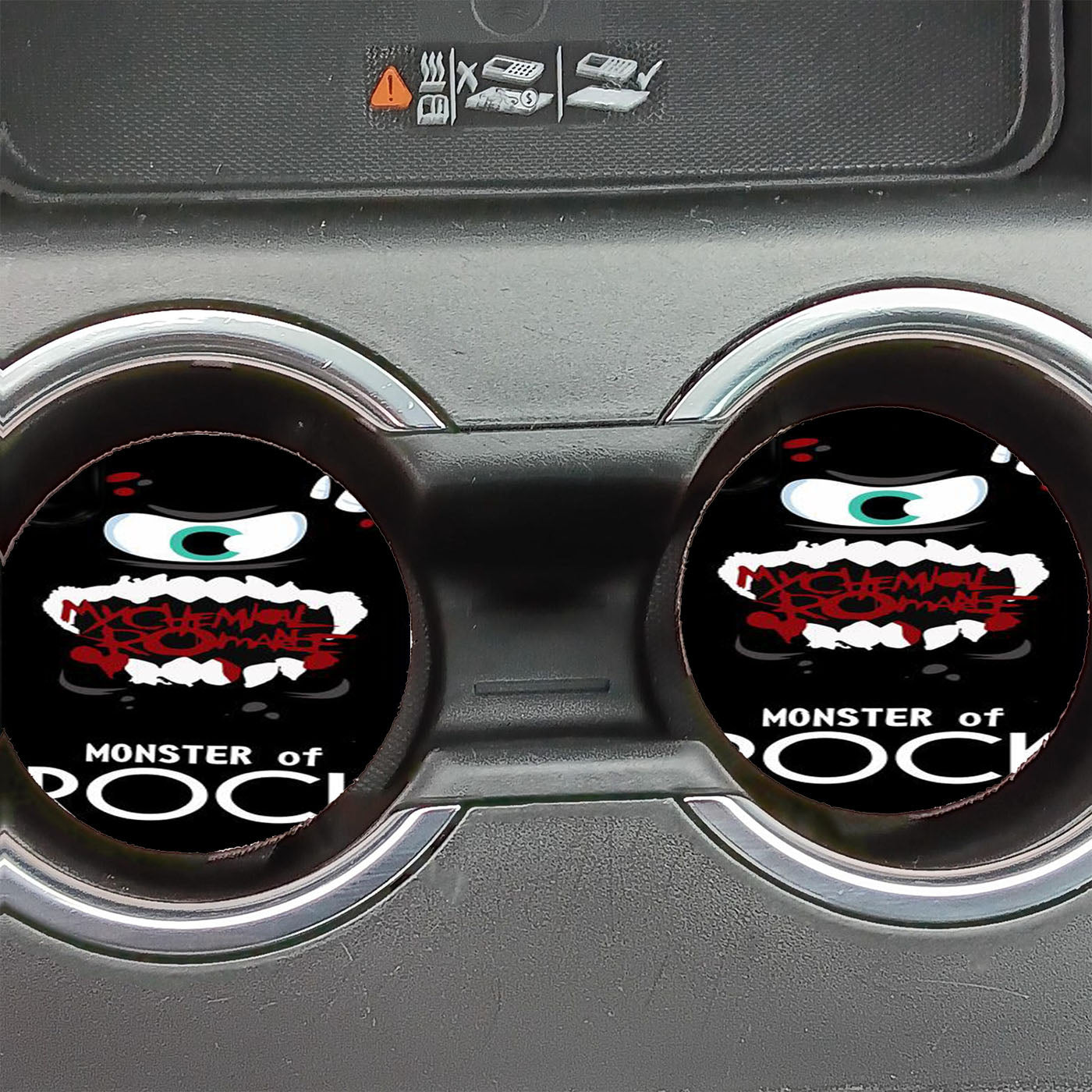 My Chemical Romance Monsters Black Car Coasters