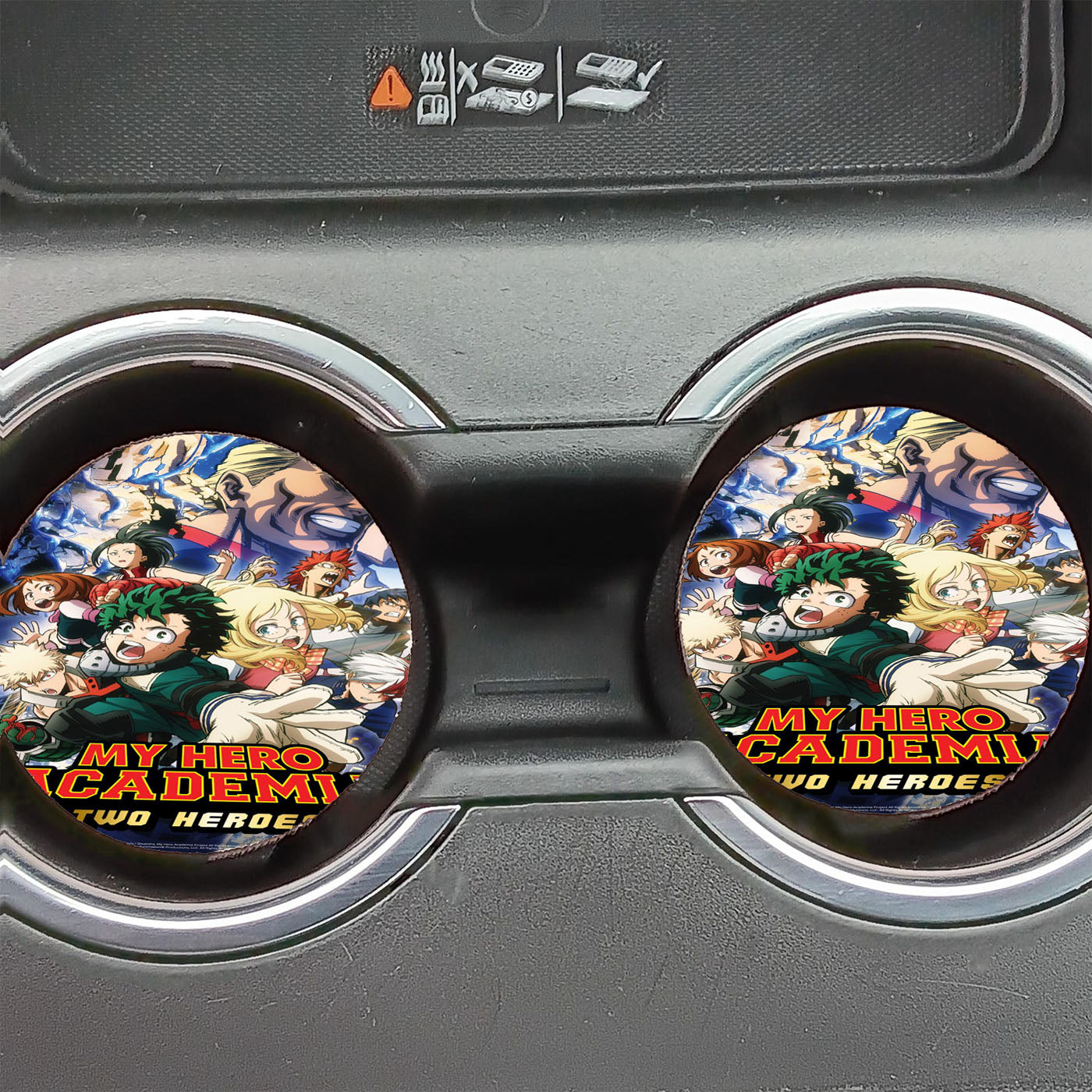 My Hero Academia Two Heroes Car Coasters