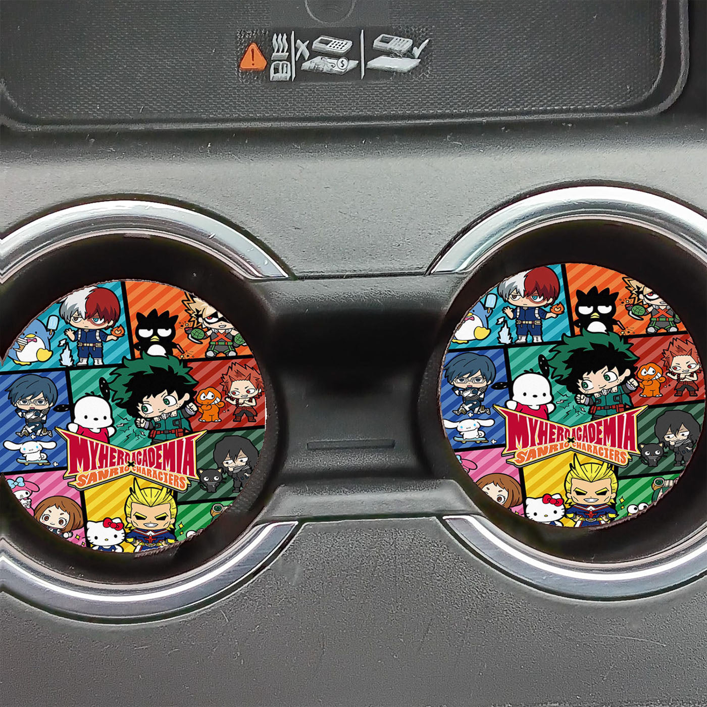 My Hero Academia X Cute Pokemon Car Coasters