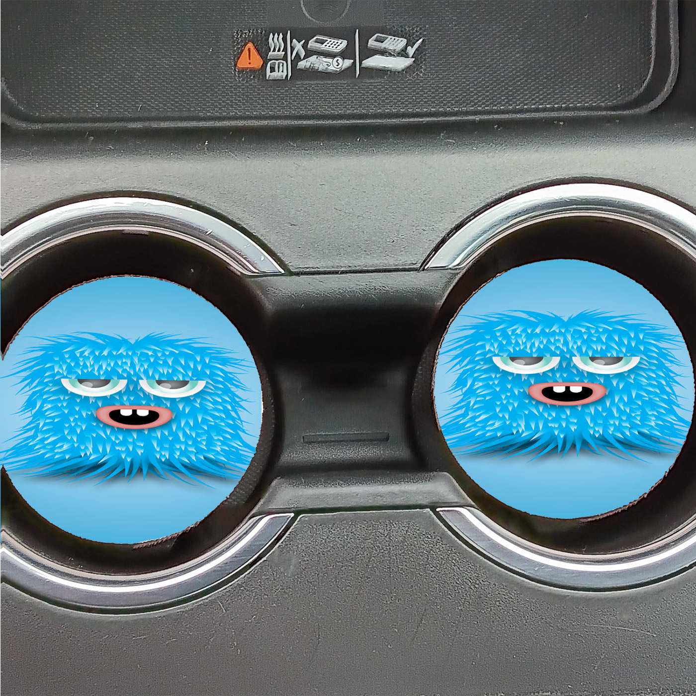 My Litlle Cute Monster Car Coasters