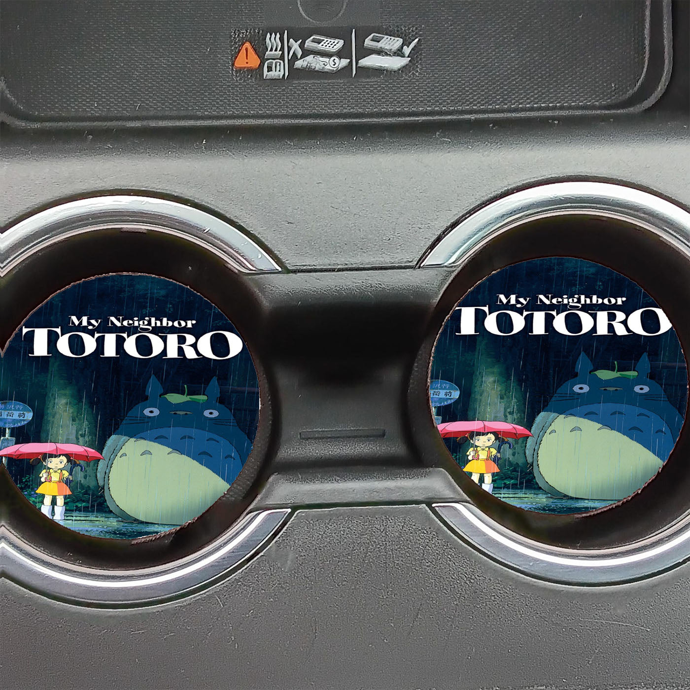 My Neighbor Totoro Stop Bus Poster Car Coasters