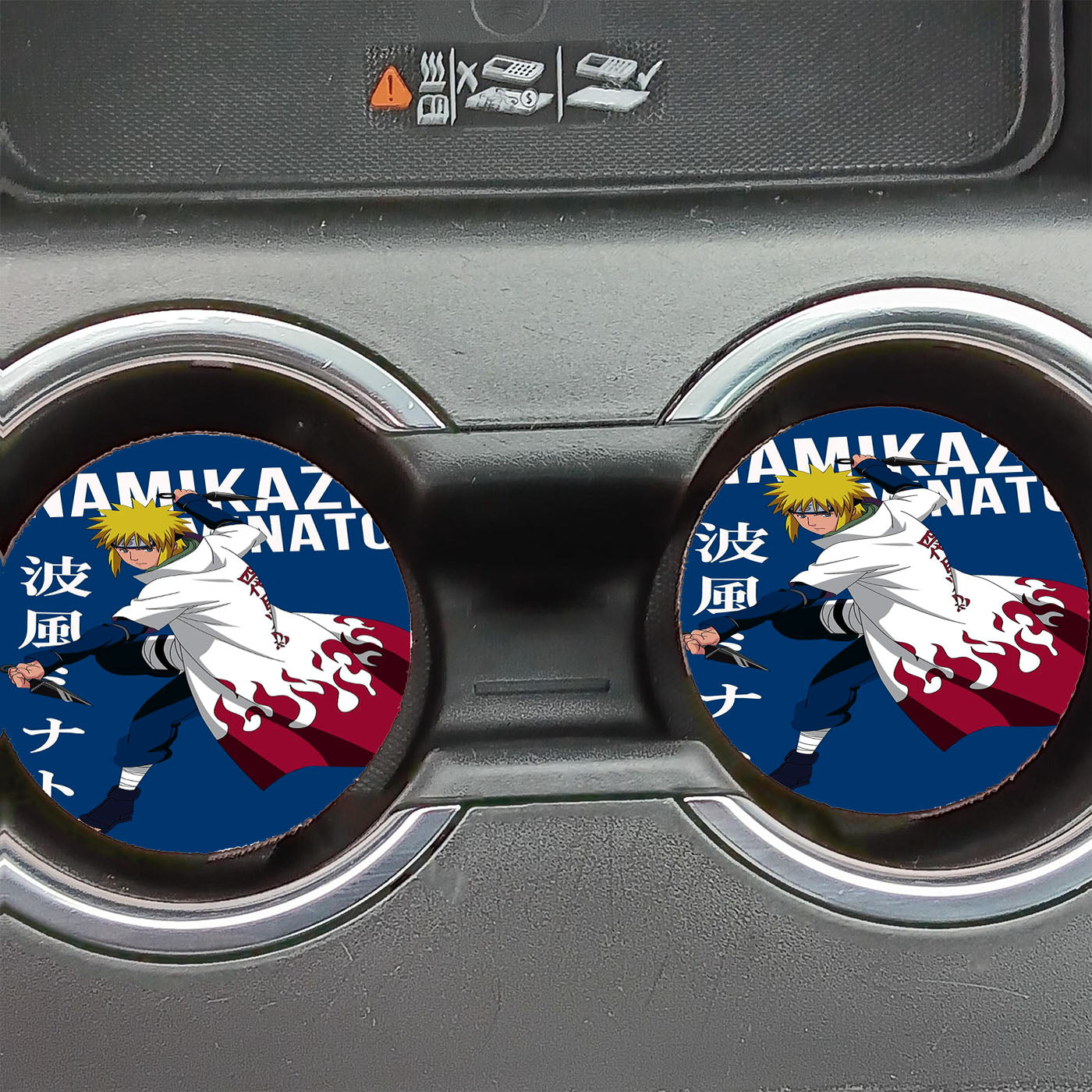 Namikaze Naruto Blue Car Coasters