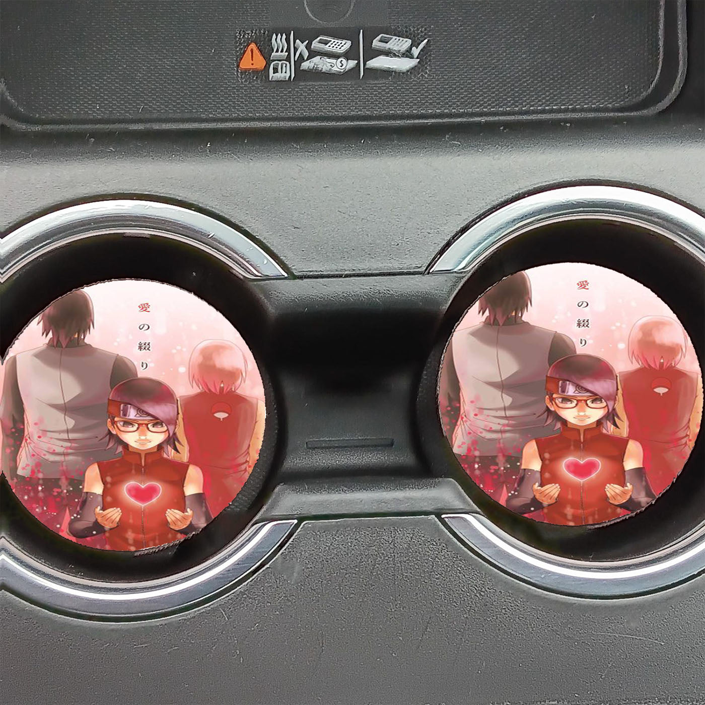 Naruto - Sakura Sarada Sasuke Car Coasters