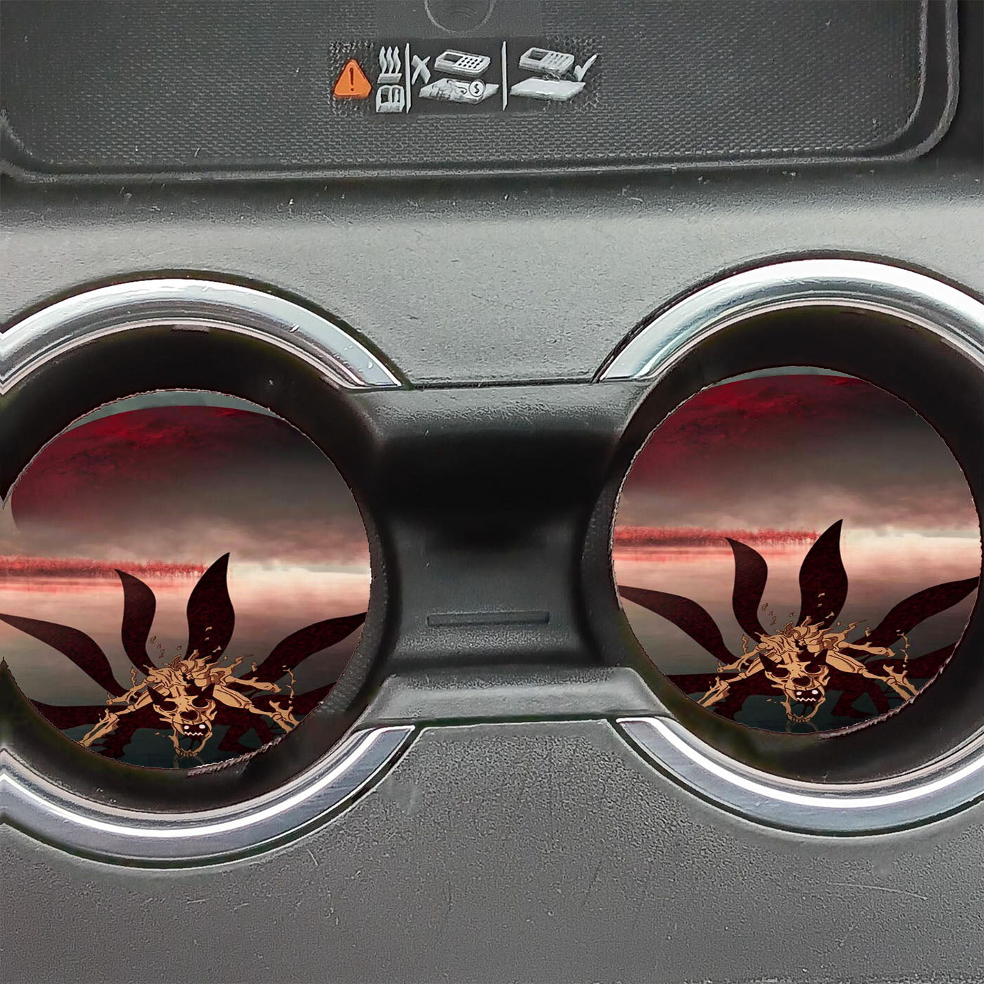Naruto 6 Tails Car Coasters