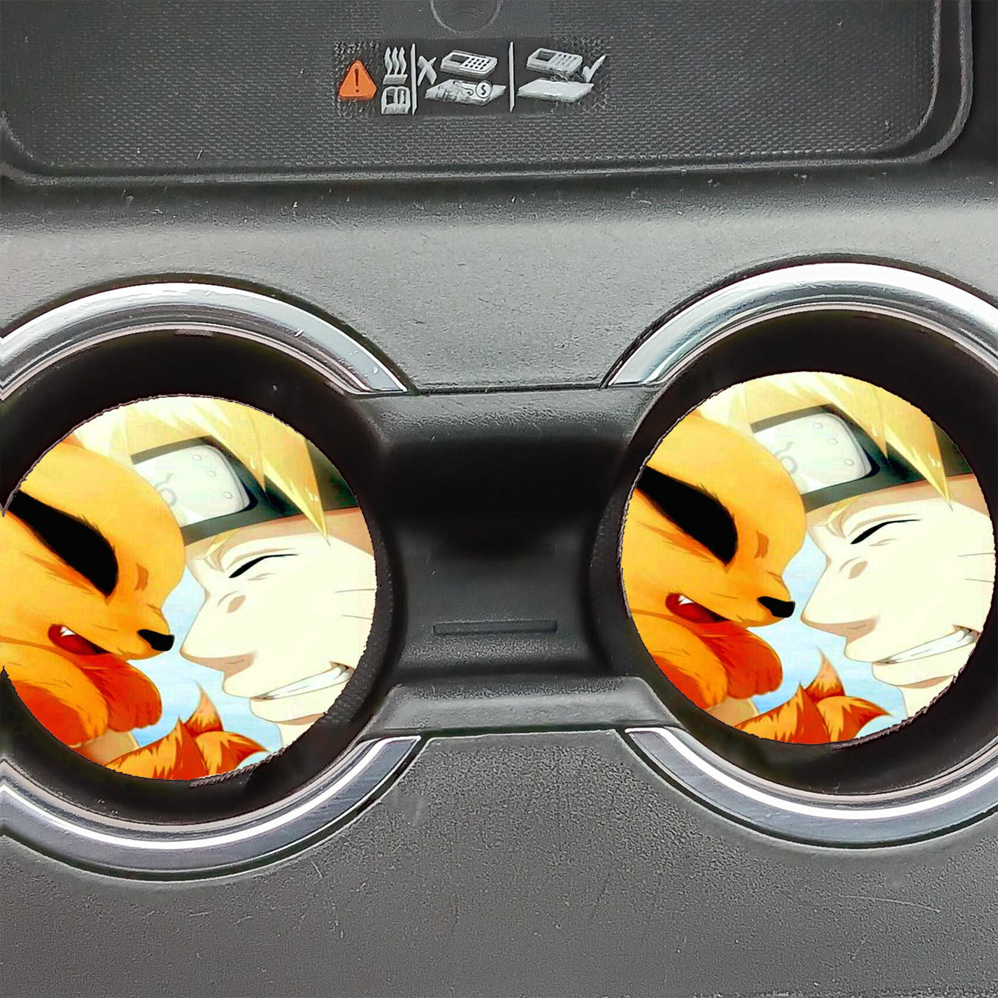 Naruto And Kurama Car Coasters