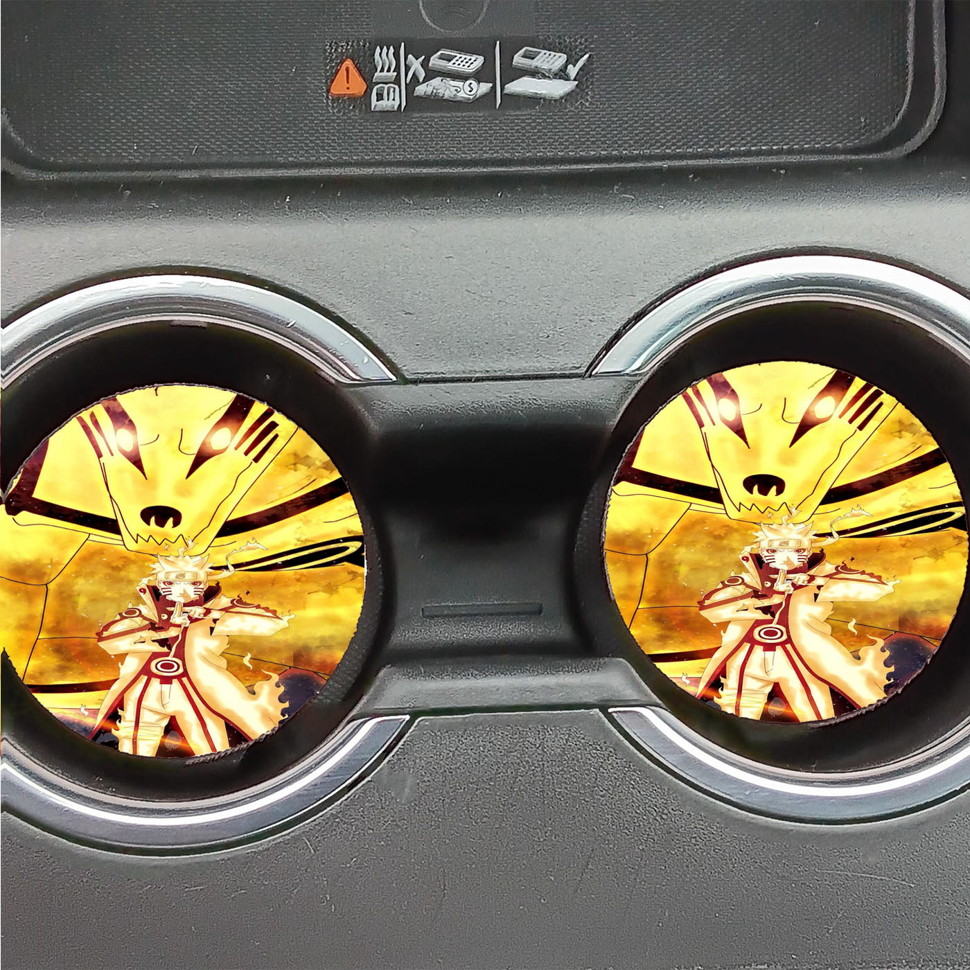 Naruto Bijuu Mode Kurama Naruto Shippuden Car Coasters