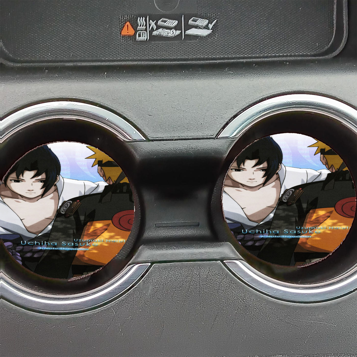 Naruto Cartoon And Sazuke Car Coasters