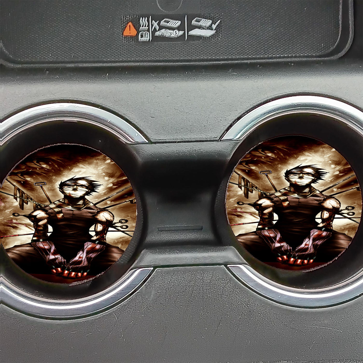 Naruto Cartoon Art Anonym Car Coasters