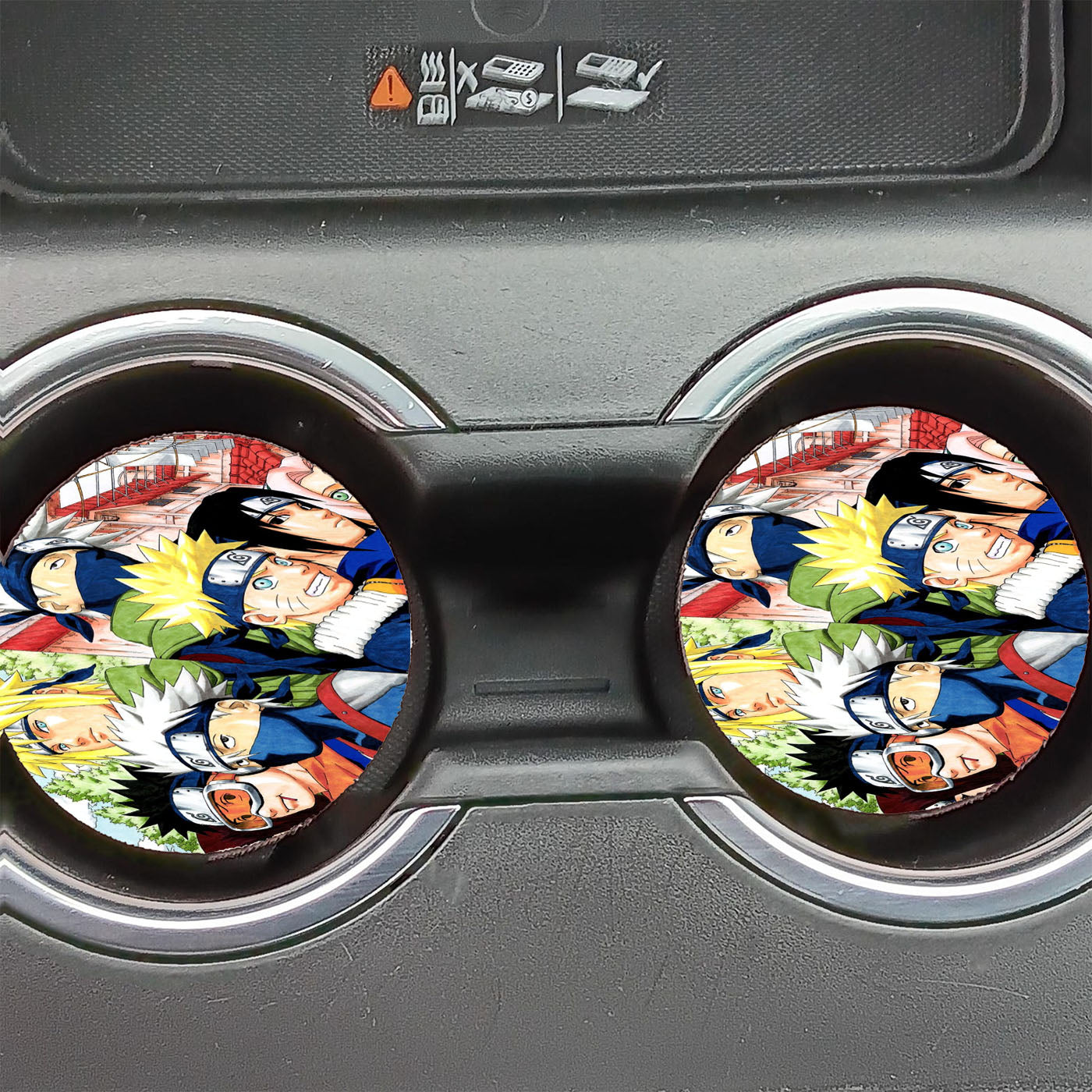 Naruto Cartoon Cover Movies Car Coasters