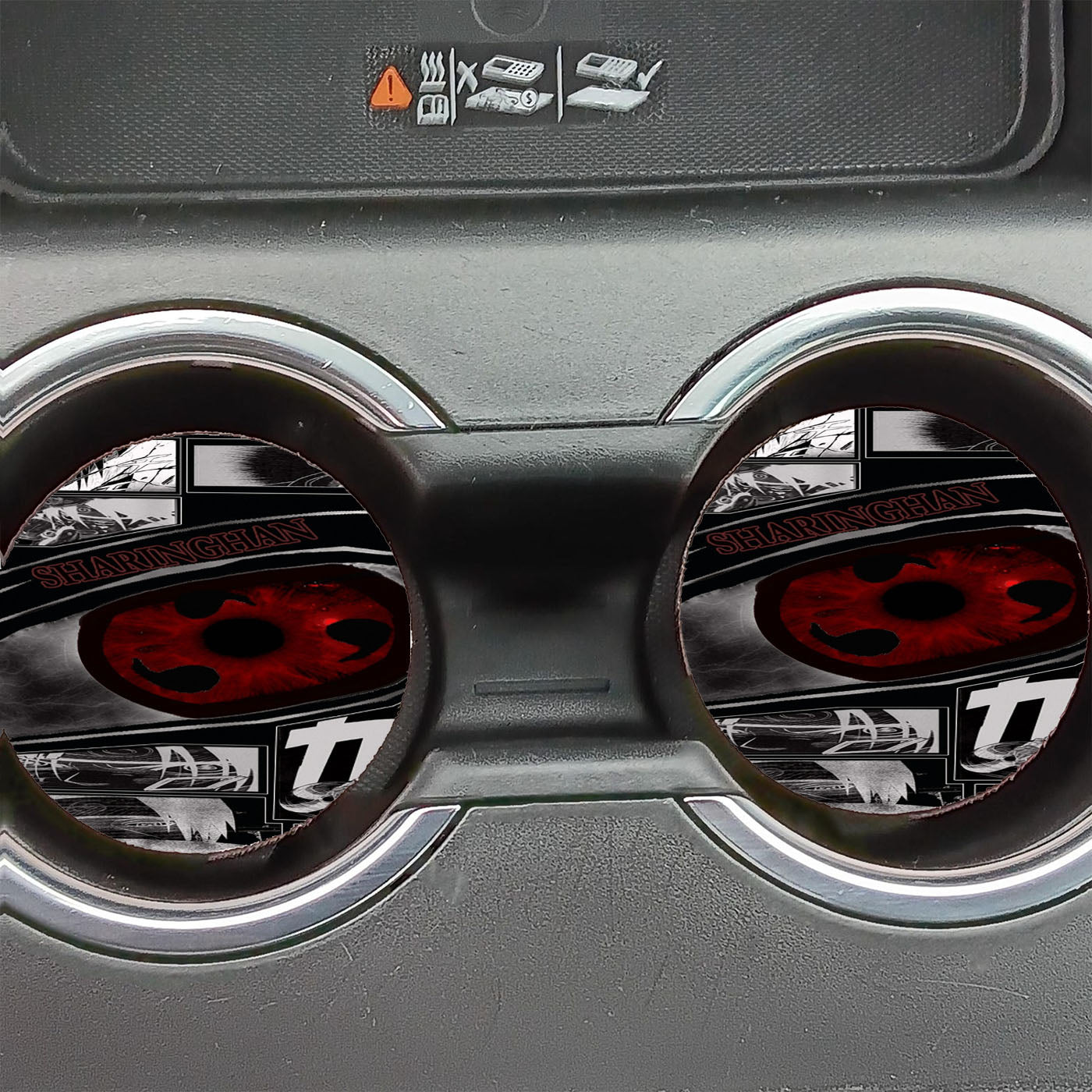 Naruto Cartoon Saringan Car Coasters