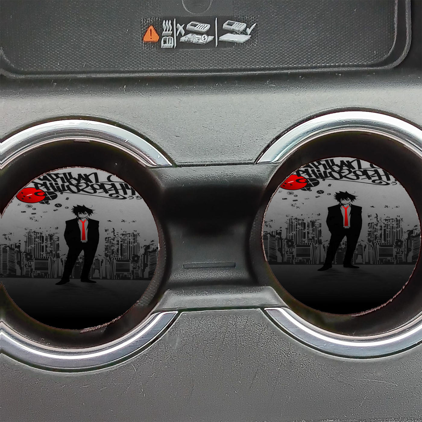 Naruto Cartoon Sasuke Car Coasters