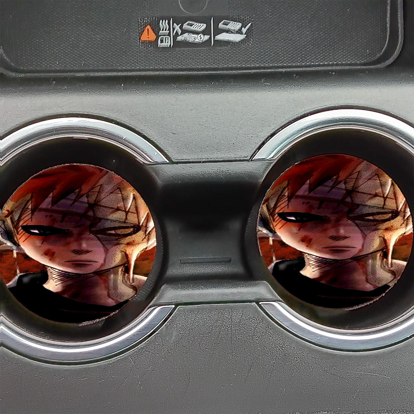 Naruto Cartoon Scary Car Coasters