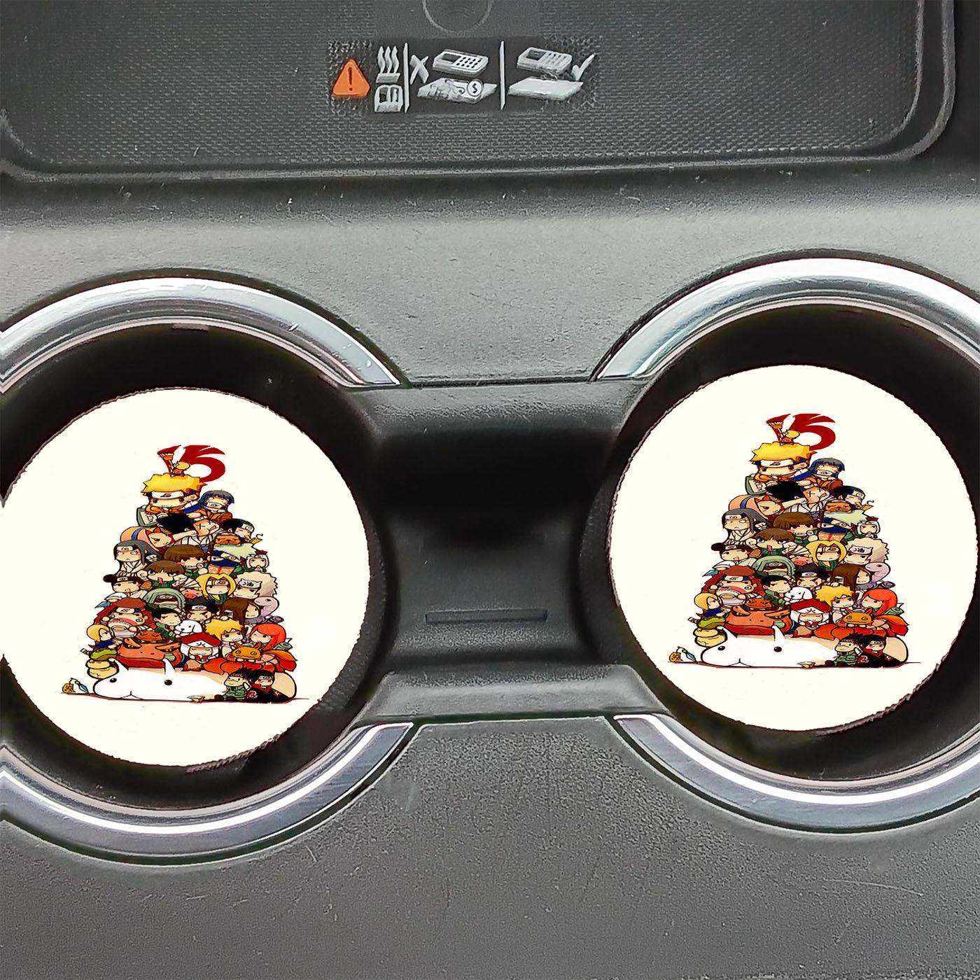Naruto Chibi Art Car Coasters
