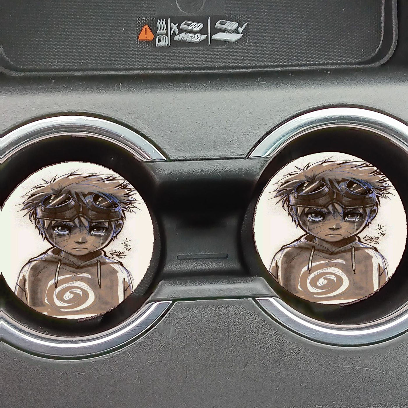 Naruto Child Car Coasters
