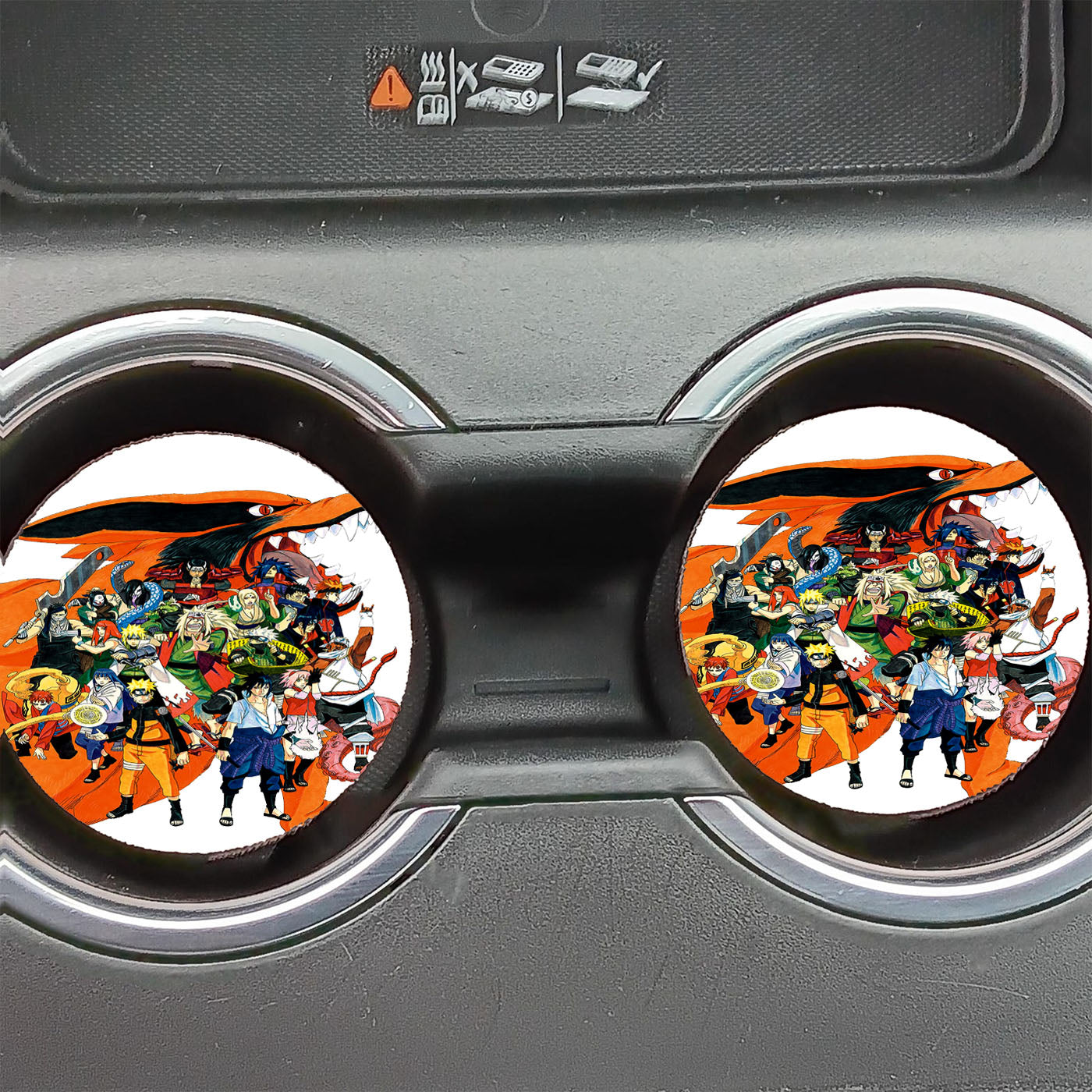 Naruto Collaboration Poster Art Car Coasters