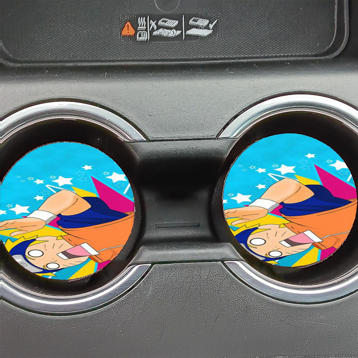 Naruto Dattebayo Car Coasters