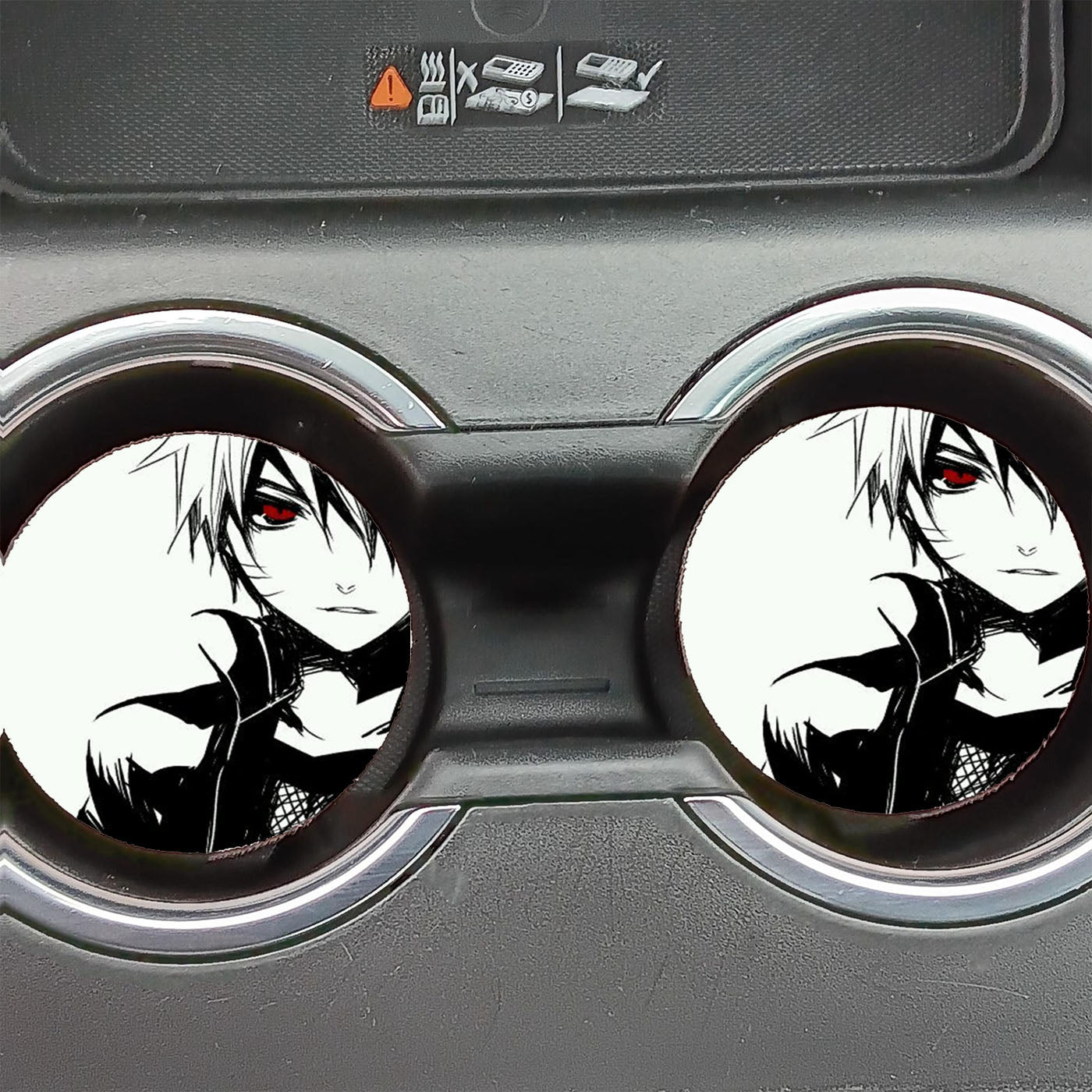 Naruto Eyes Red Car Coasters