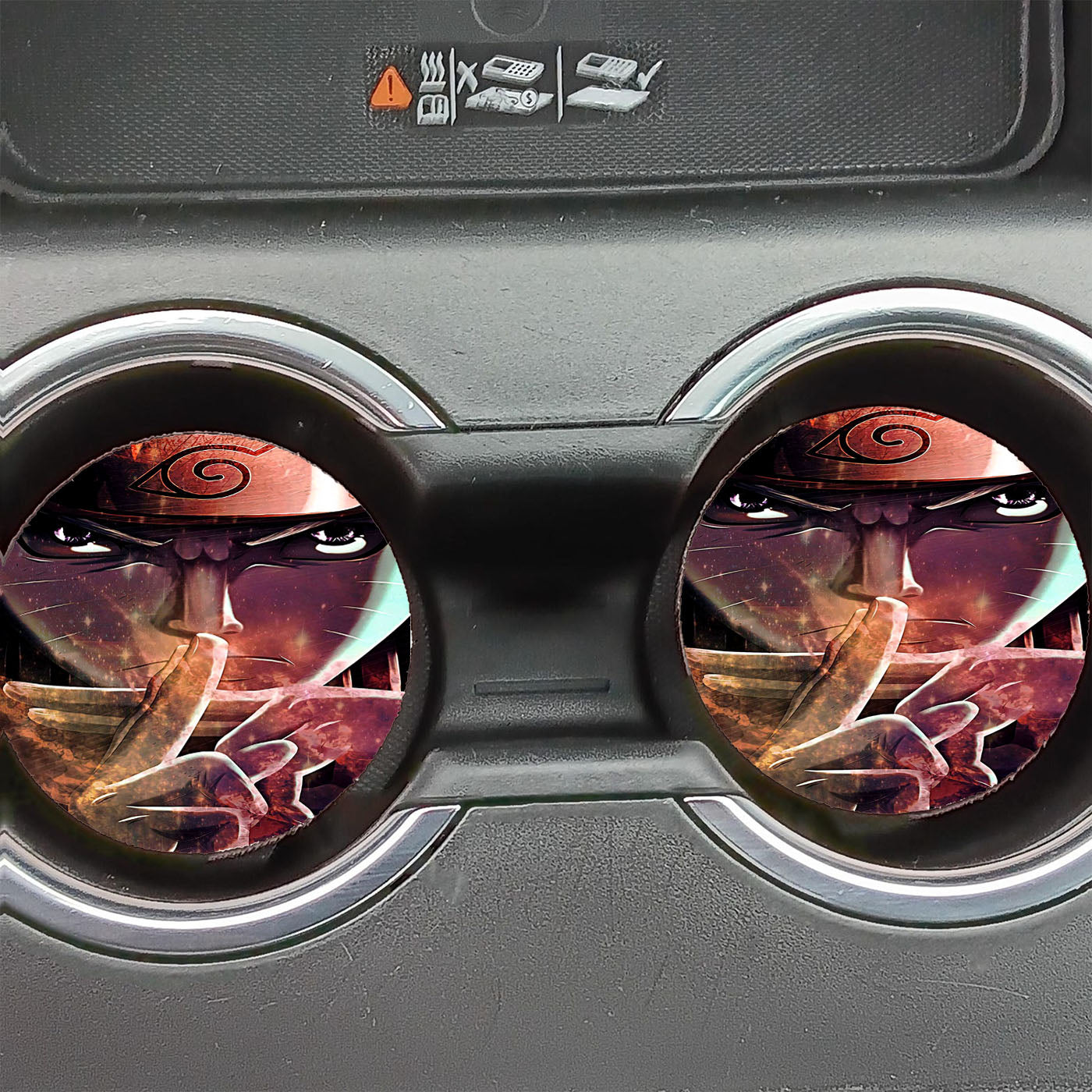 Naruto Face Galaxy Car Coasters