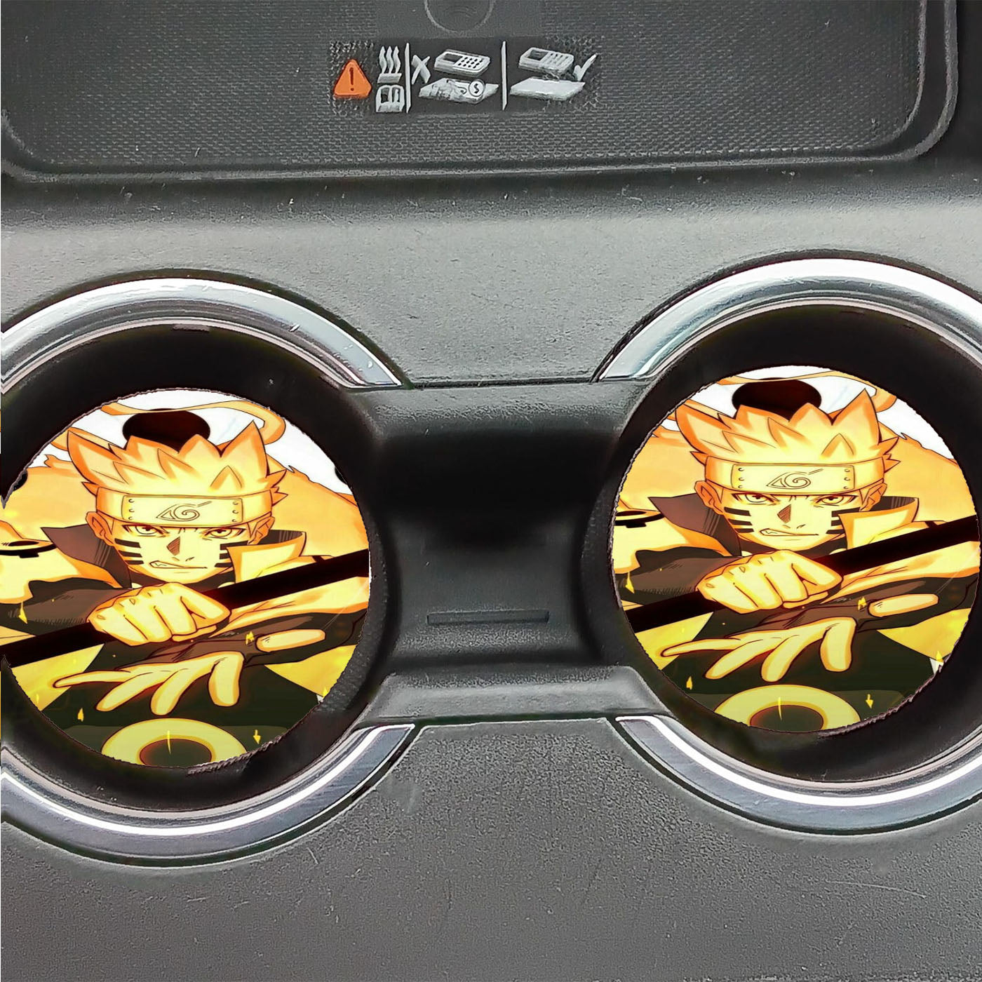 Naruto Kurama Mode Car Coasters
