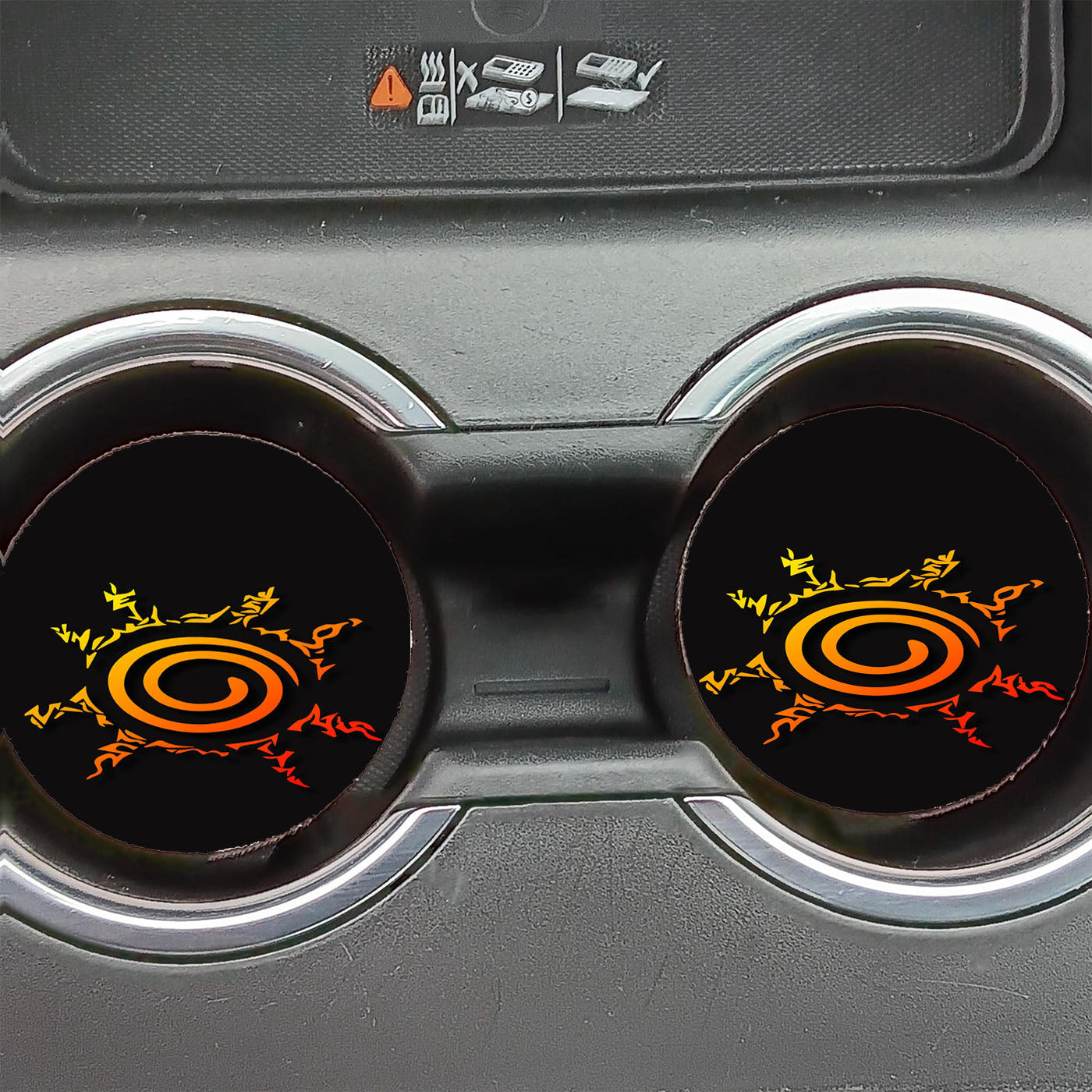 Naruto Kyuubi Seal Car Coasters