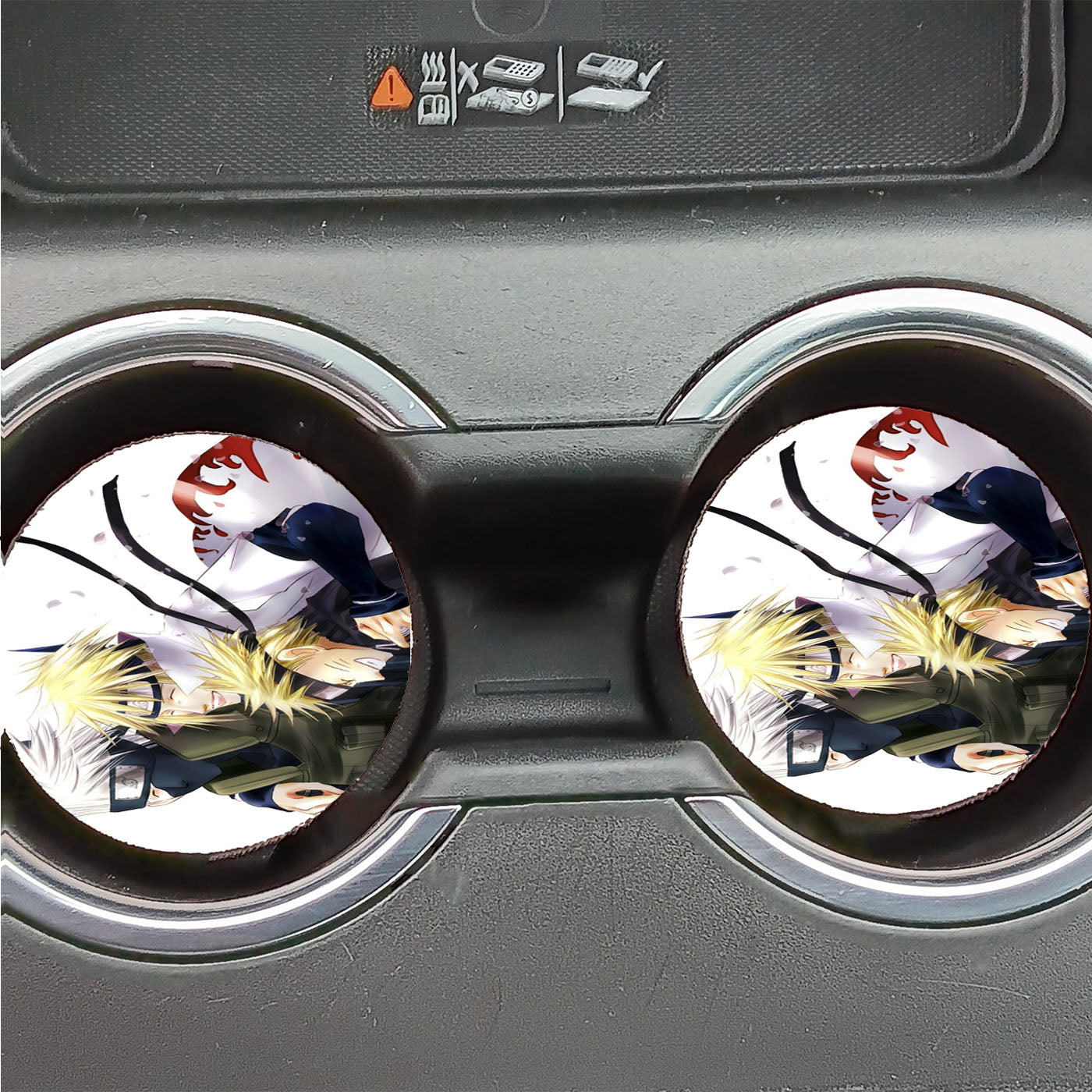 Naruto Minato And Kakashi Car Coasters