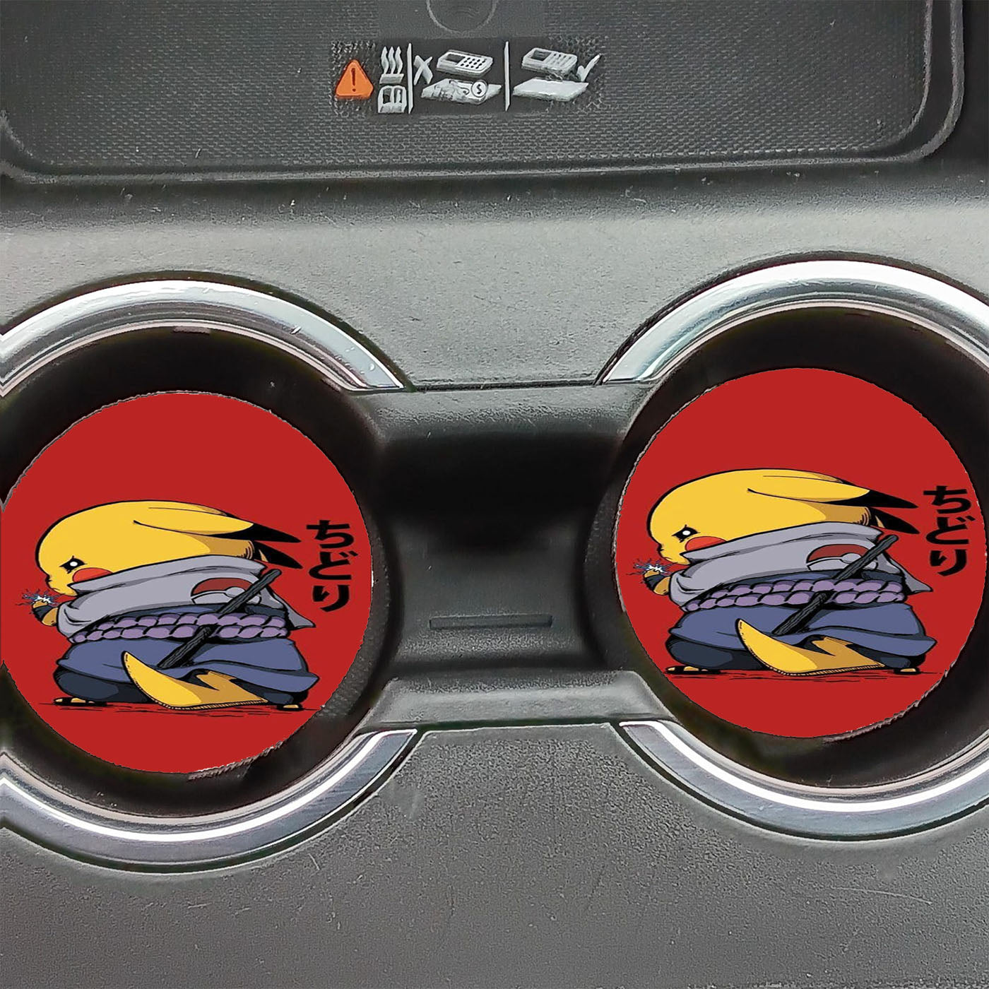 Naruto Pikachu Sasuke Car Coasters
