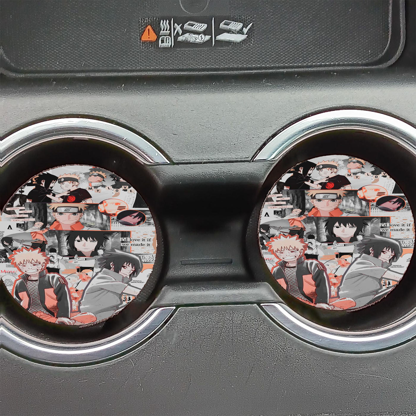 Naruto Sasuke Car Coasters