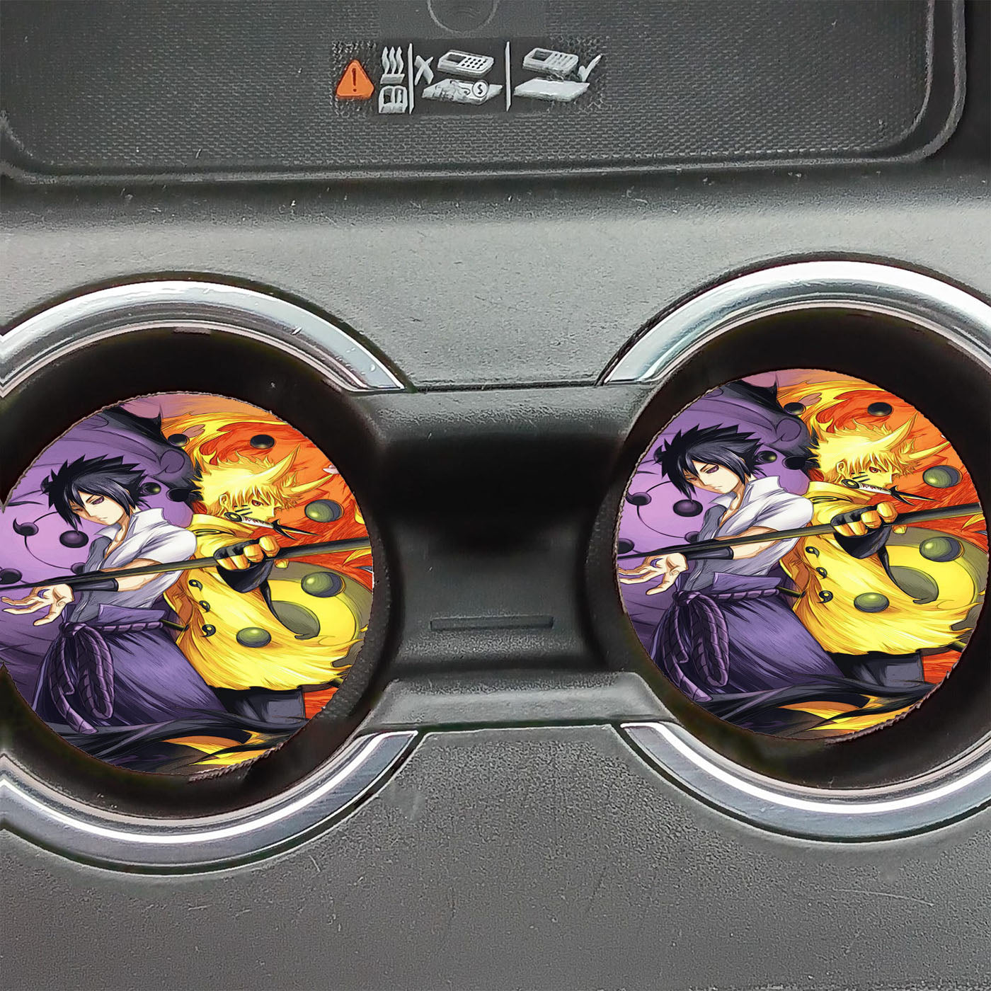 Naruto Sasuke High Beast Car Coasters