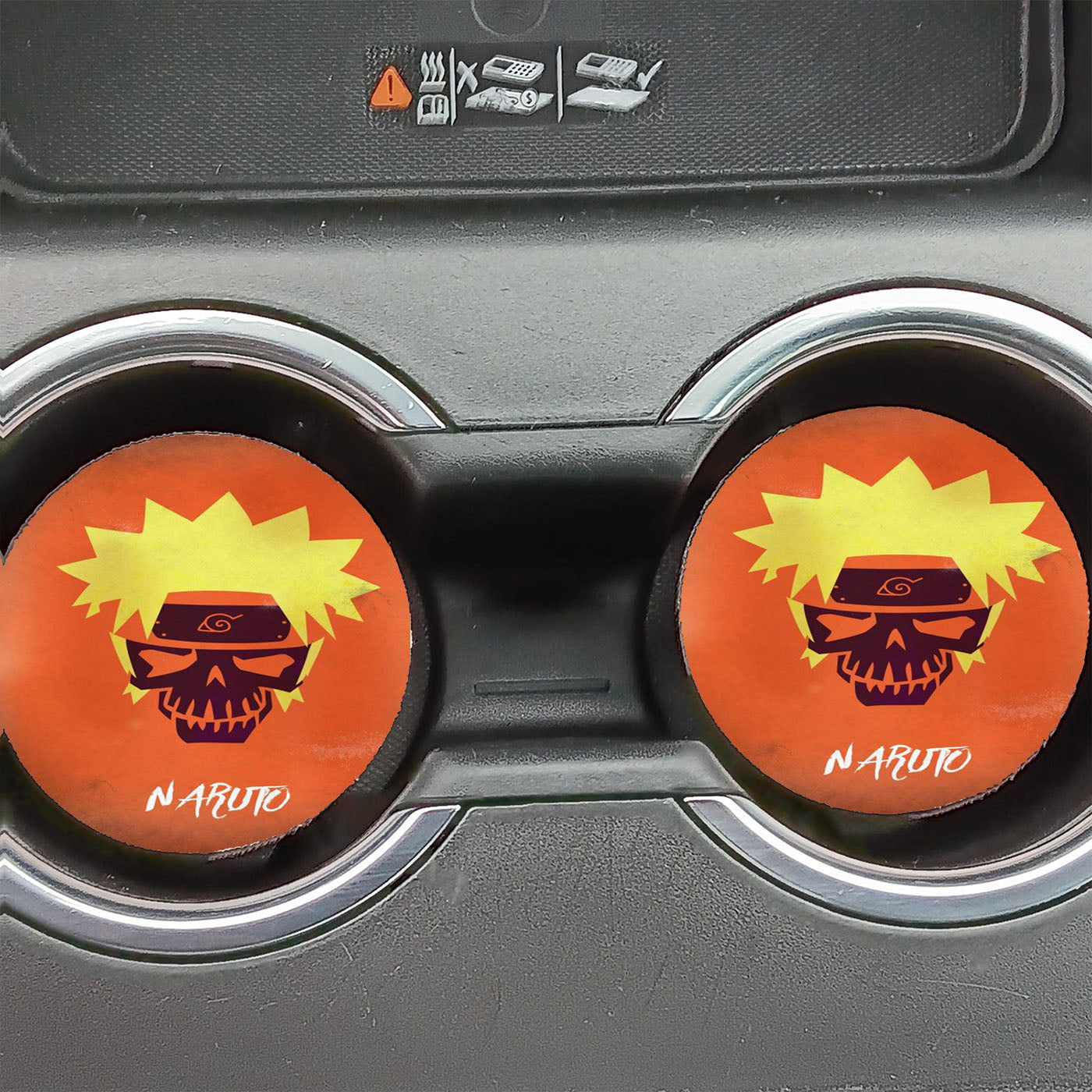Naruto Shippuden Character Skull Car Coasters