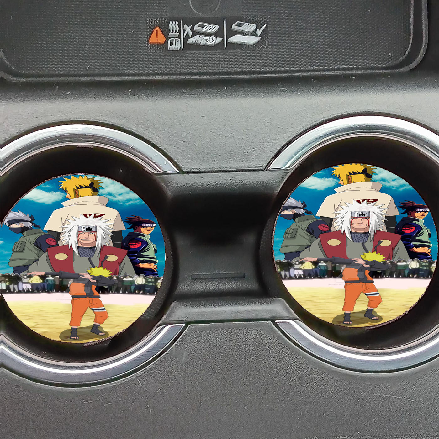Naruto Shippuden Dubbing Car Coasters