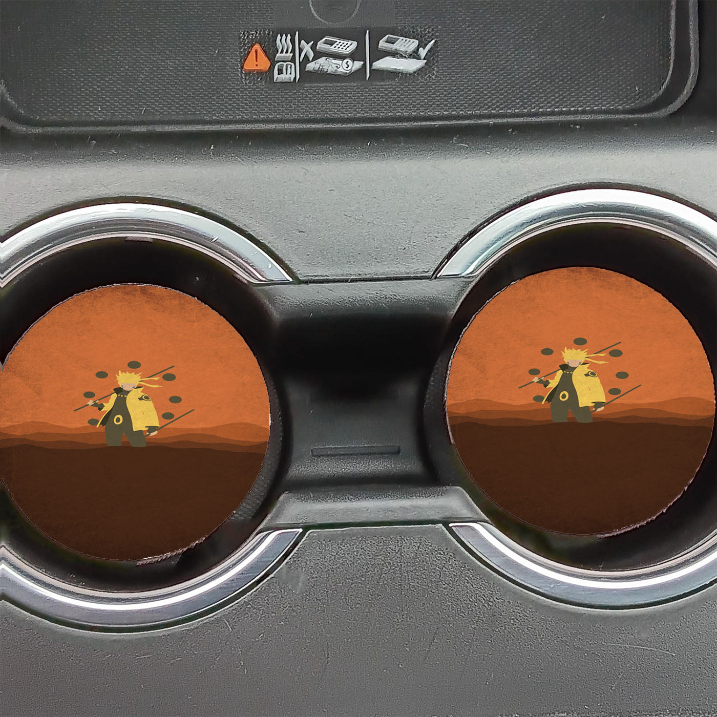 Naruto Shippuden Minumalist Car Coasters