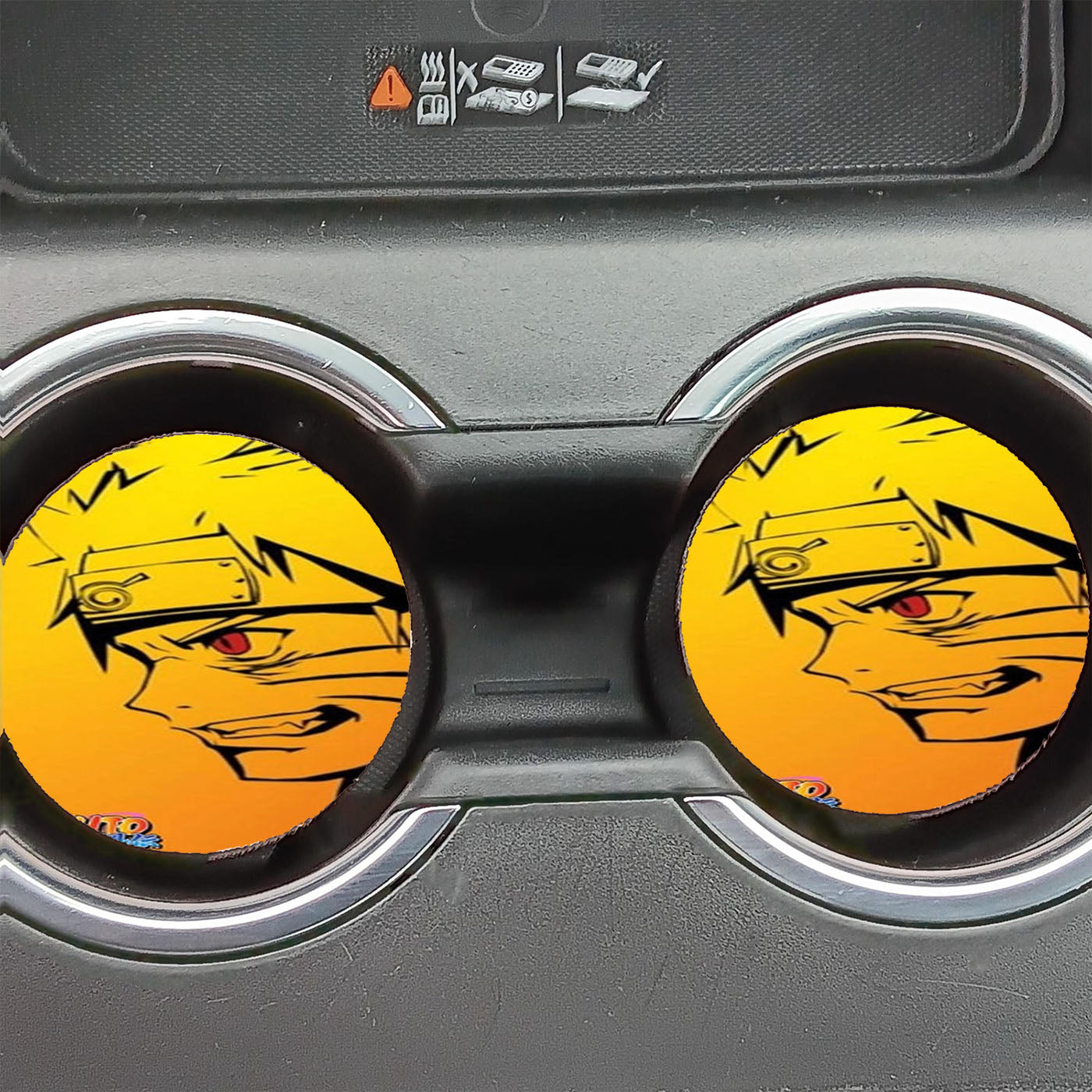 Naruto Siloutte Car Coasters