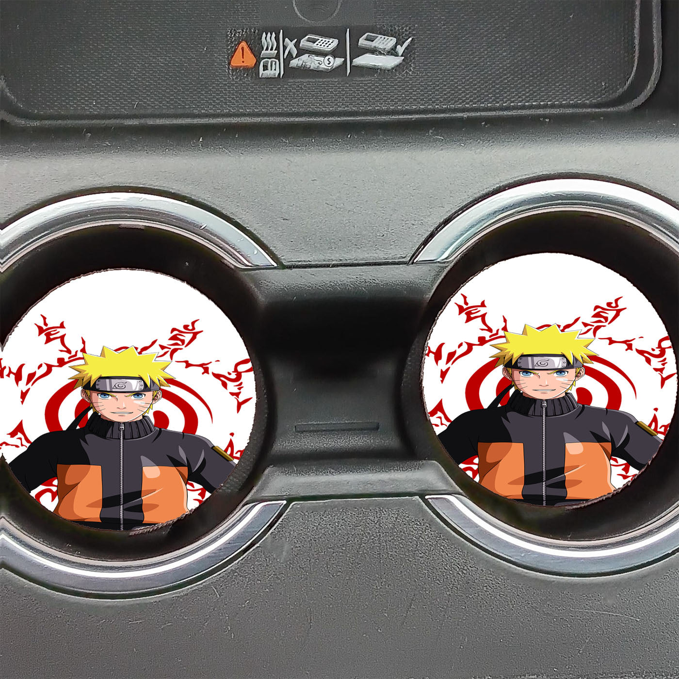 Naruto Stomach Seal Tattoo Car Coasters