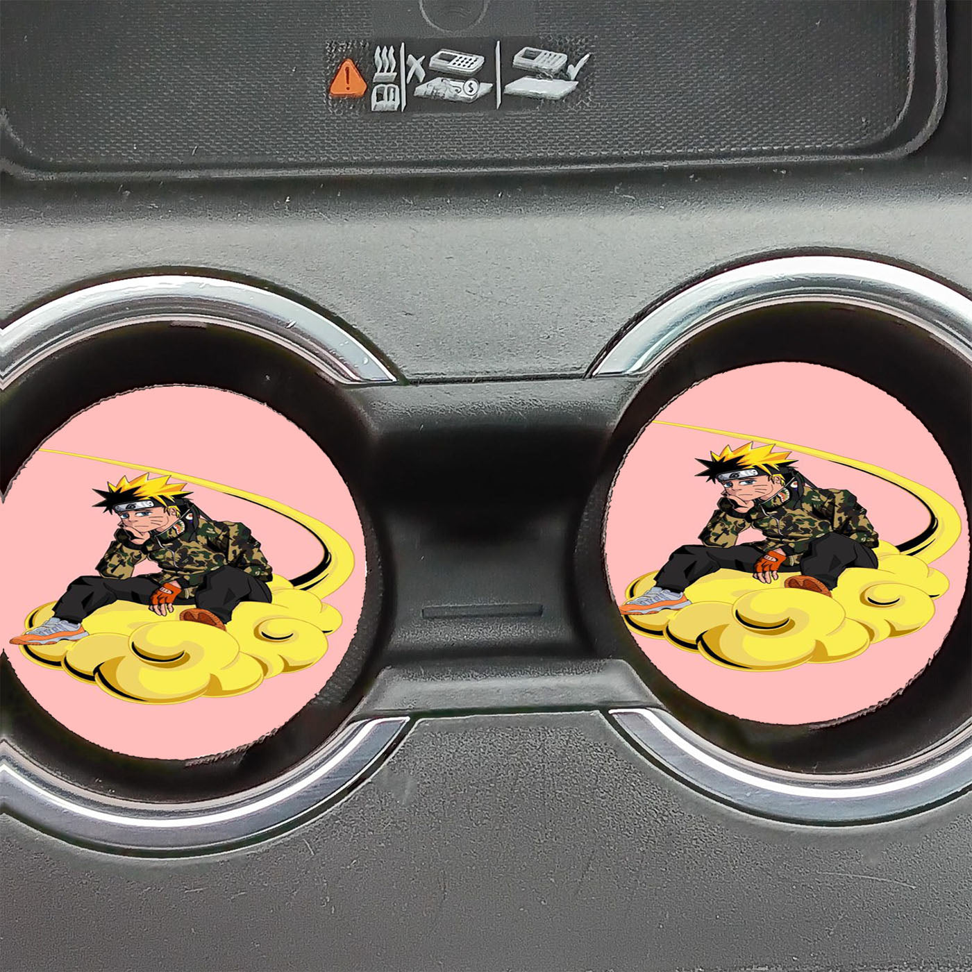 Naruto Supreme Bape Camo Flying Nimbus Car Coasters