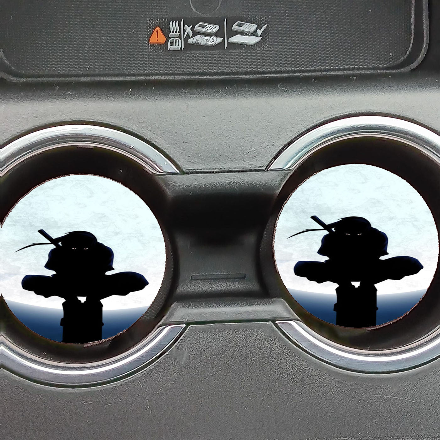 Naruto Uchiha Itachi Silhouette Car Coasters