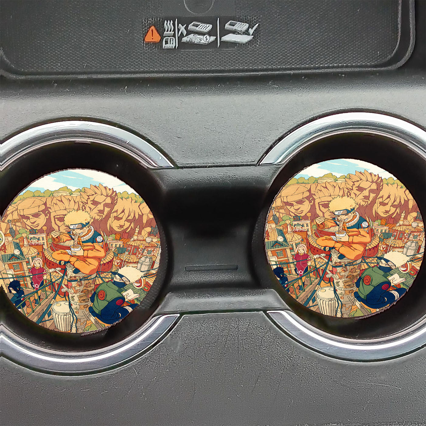 Naruto Uzumaki And Friends Of Konoha Car Coasters