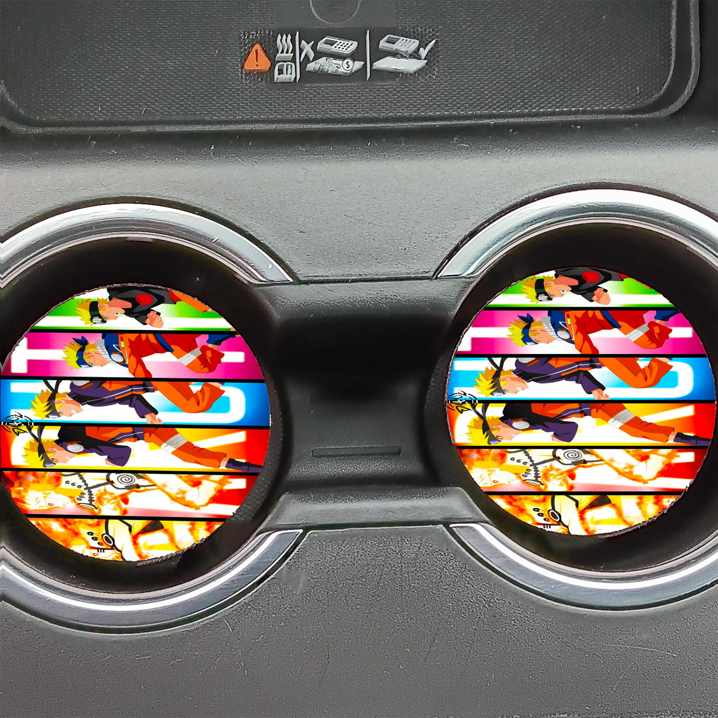 Naruto Uzumaki Growth Car Coasters