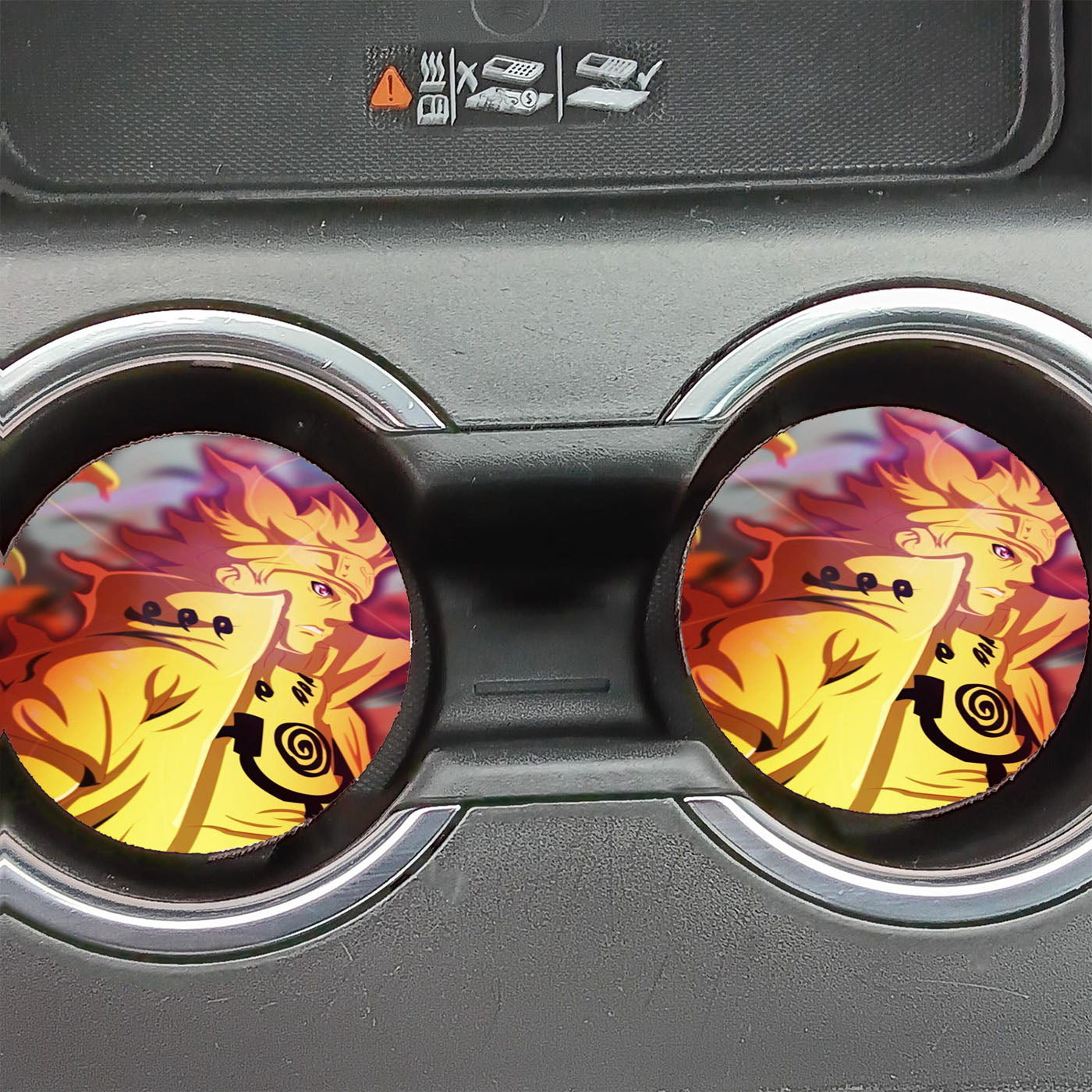 Naruto Uzumaki Nine Tail Cakra Mode Car Coasters