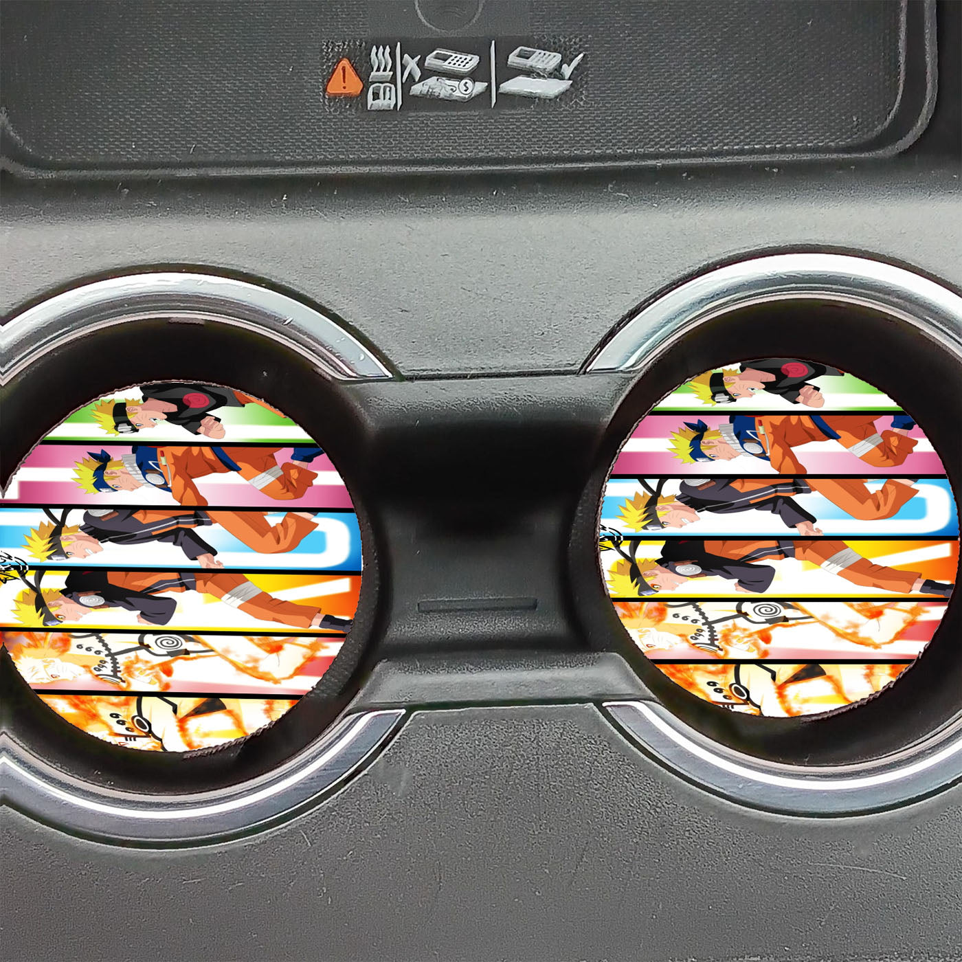 Naruto Uzumaki Tiles Car Coasters
