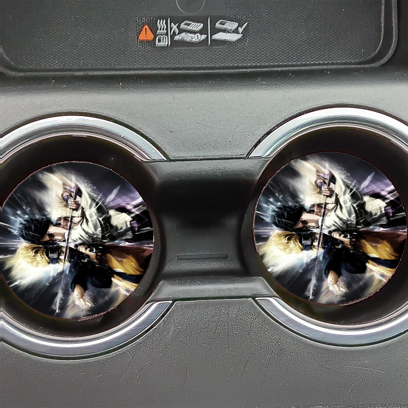 Naruto Vs Sasuke Car Coasters