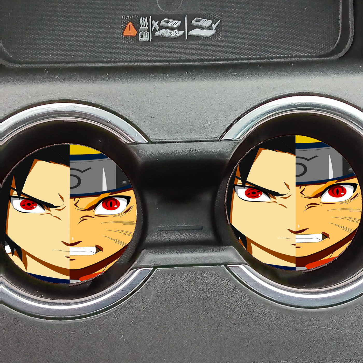 Naruto Vs Sasuke Rage Car Coasters