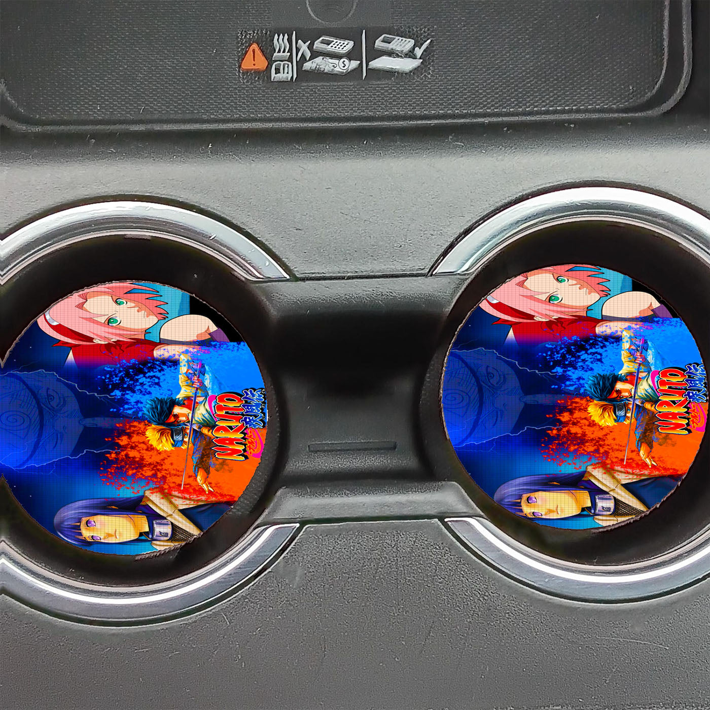 Naruto Vs Sasuke Rival Car Coasters