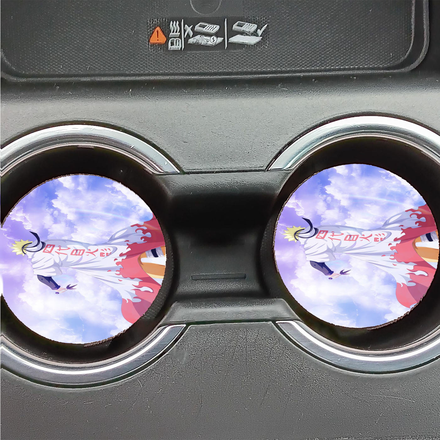 Naruto With Cloak Hokage Car Coasters